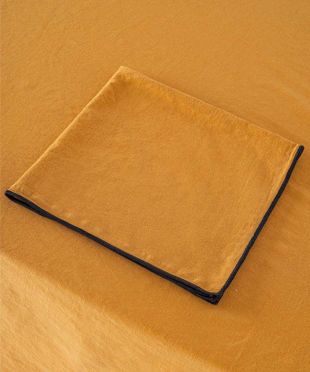 Essualte Stonewashed 100% Cotton Napkin - Mustard