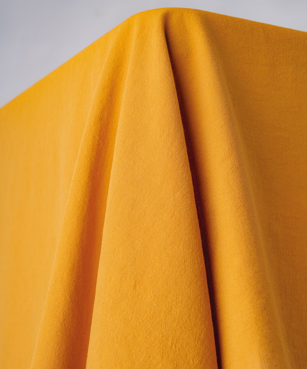 Essualte Stonewashed 100% Cotton Tablecloth - Mustard