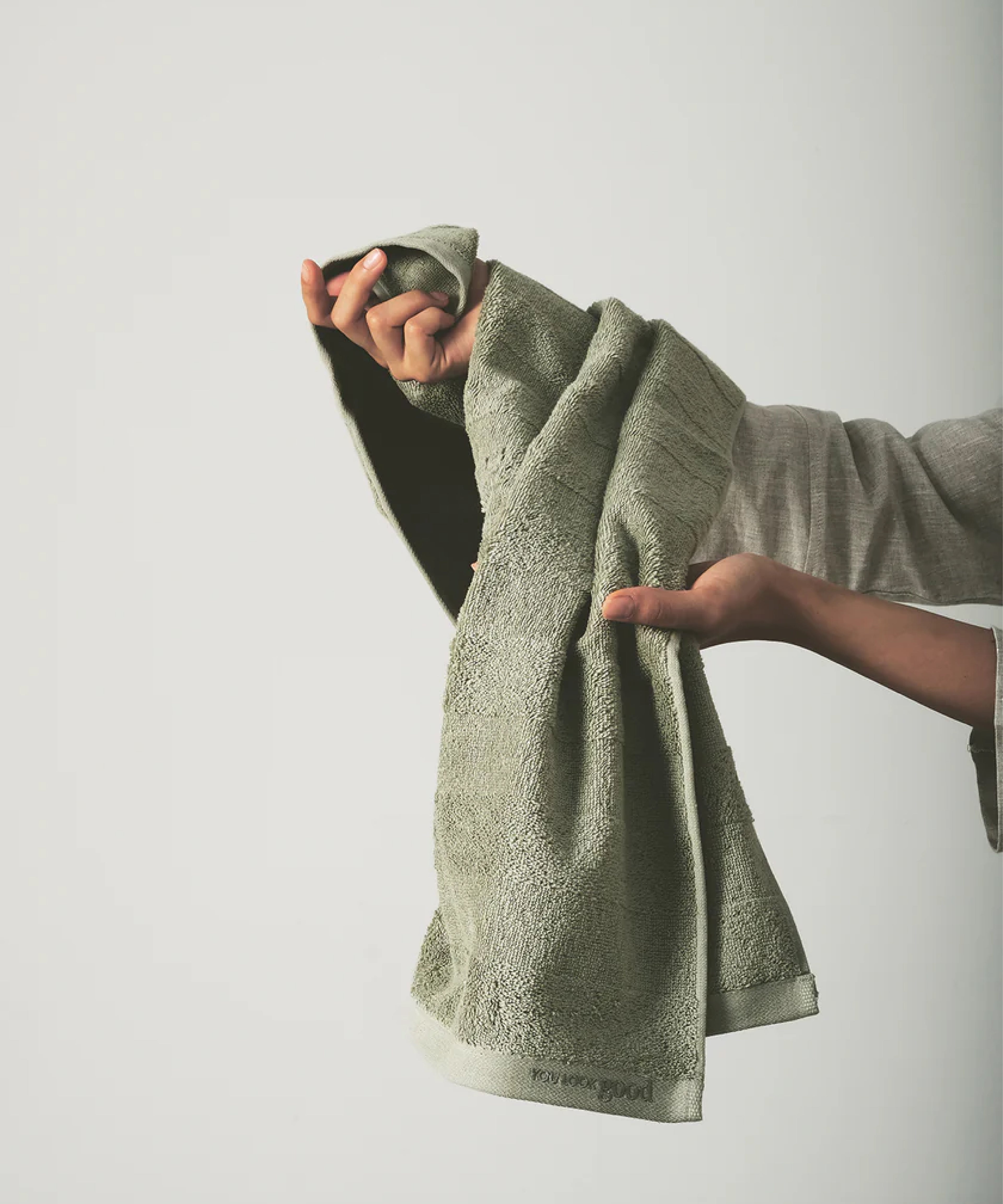 Mons - 50x90cm Set of 2 Towels Green