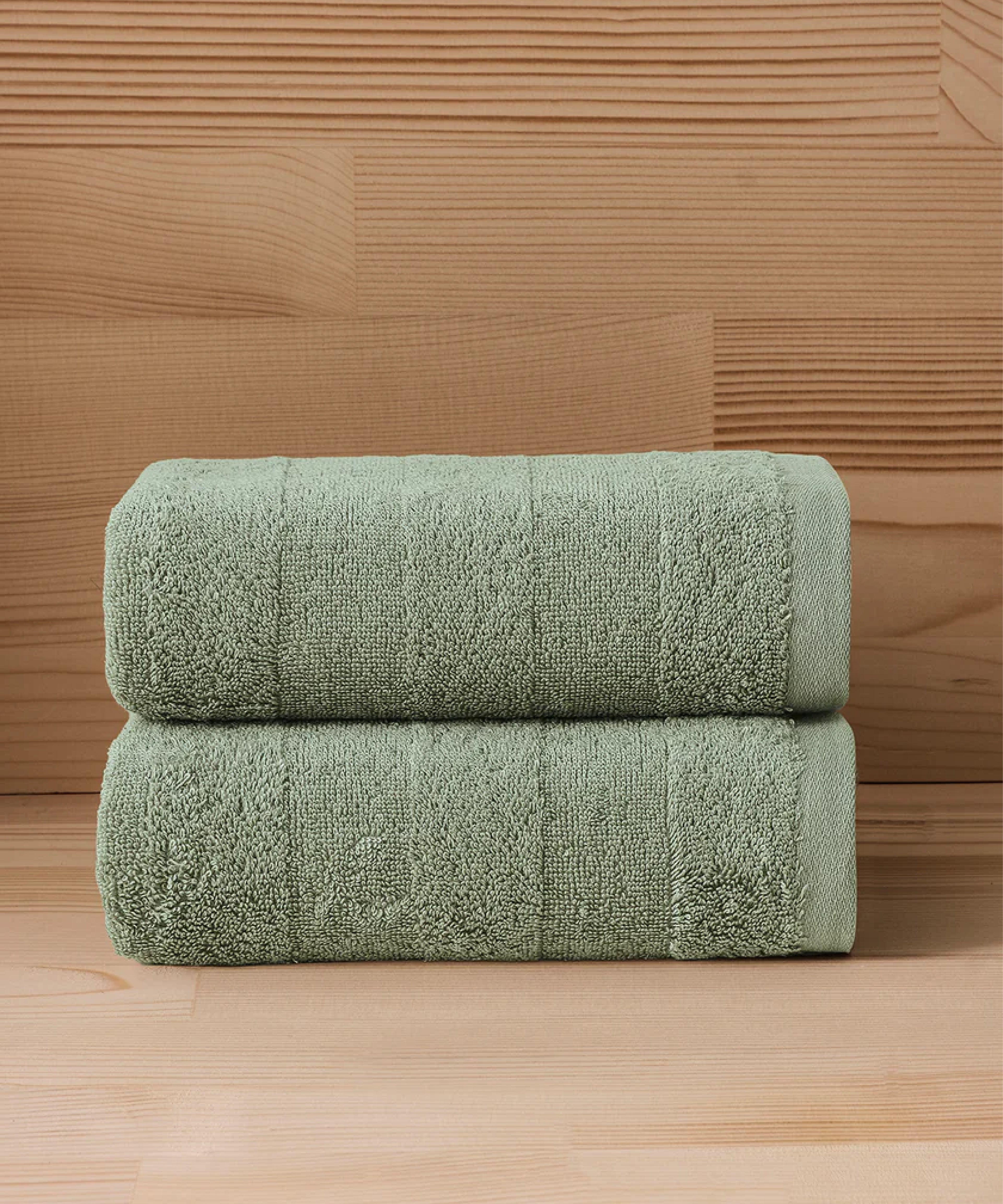 Mons - 50x90cm Set of 2 Towels Green