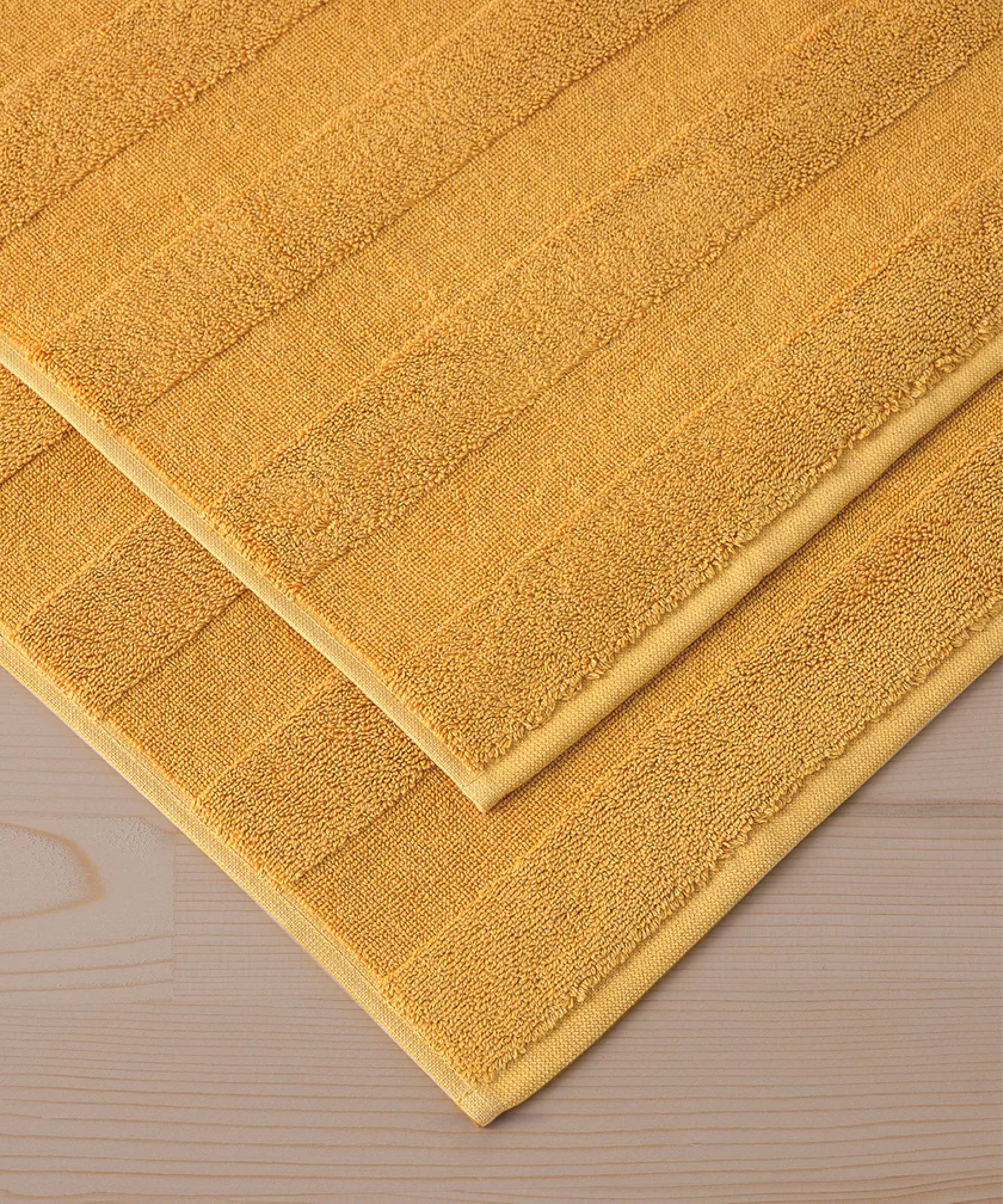 Mons - 50x75cm Set of 2 Bathmats Mustard