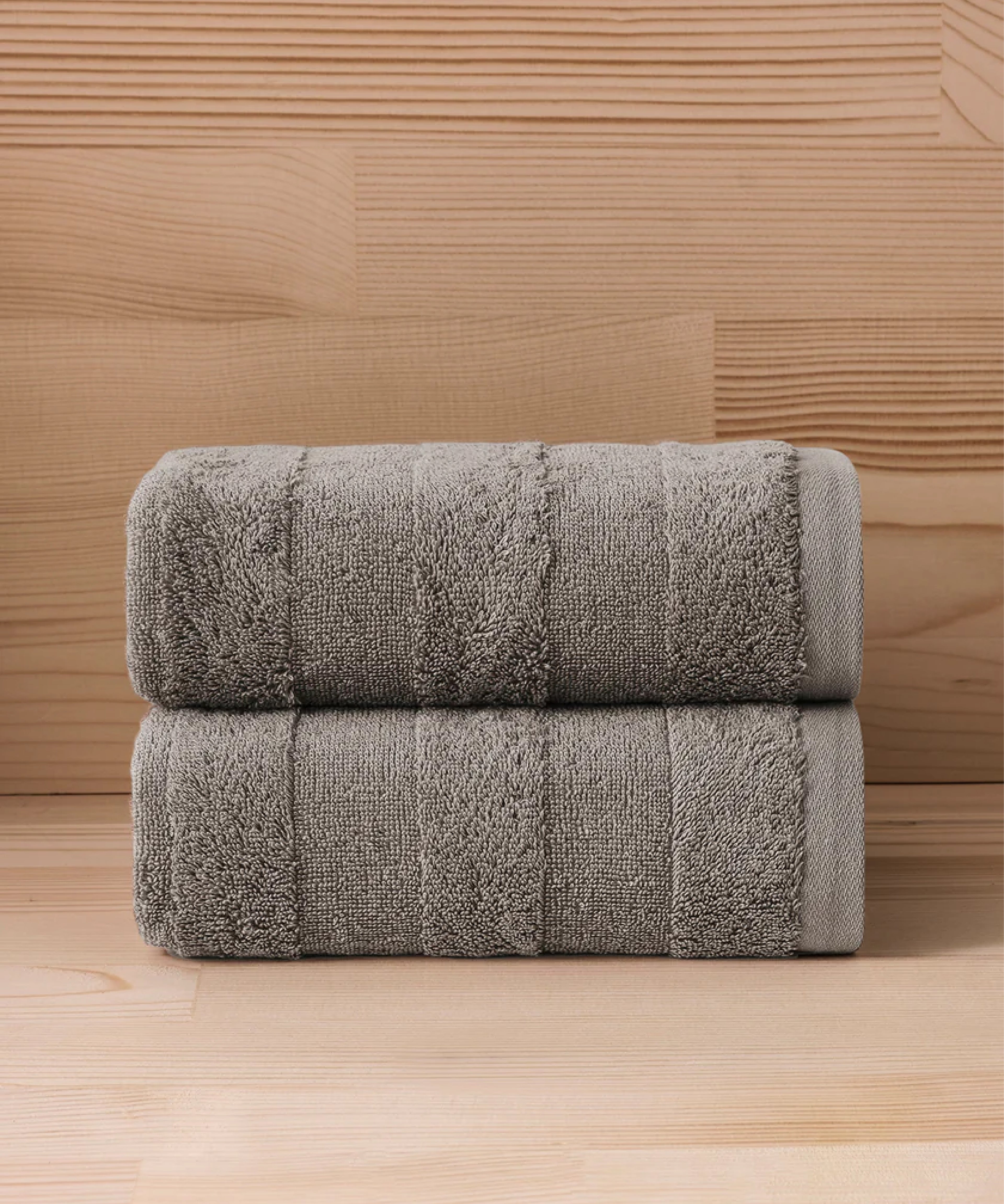 Mons - 50x90cm Set of 2 Towels Grey