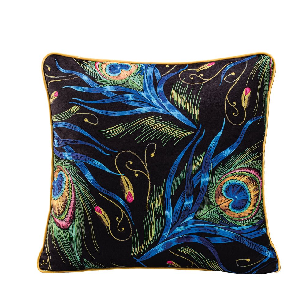 Peacock Collection - Velvet 43x43 Cushion