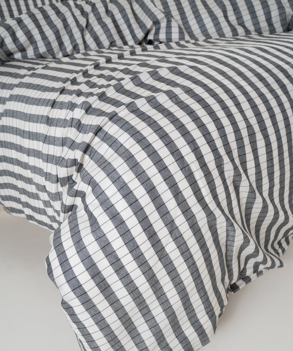 Carreaux Line 100% Cotton Duvet Cover Set