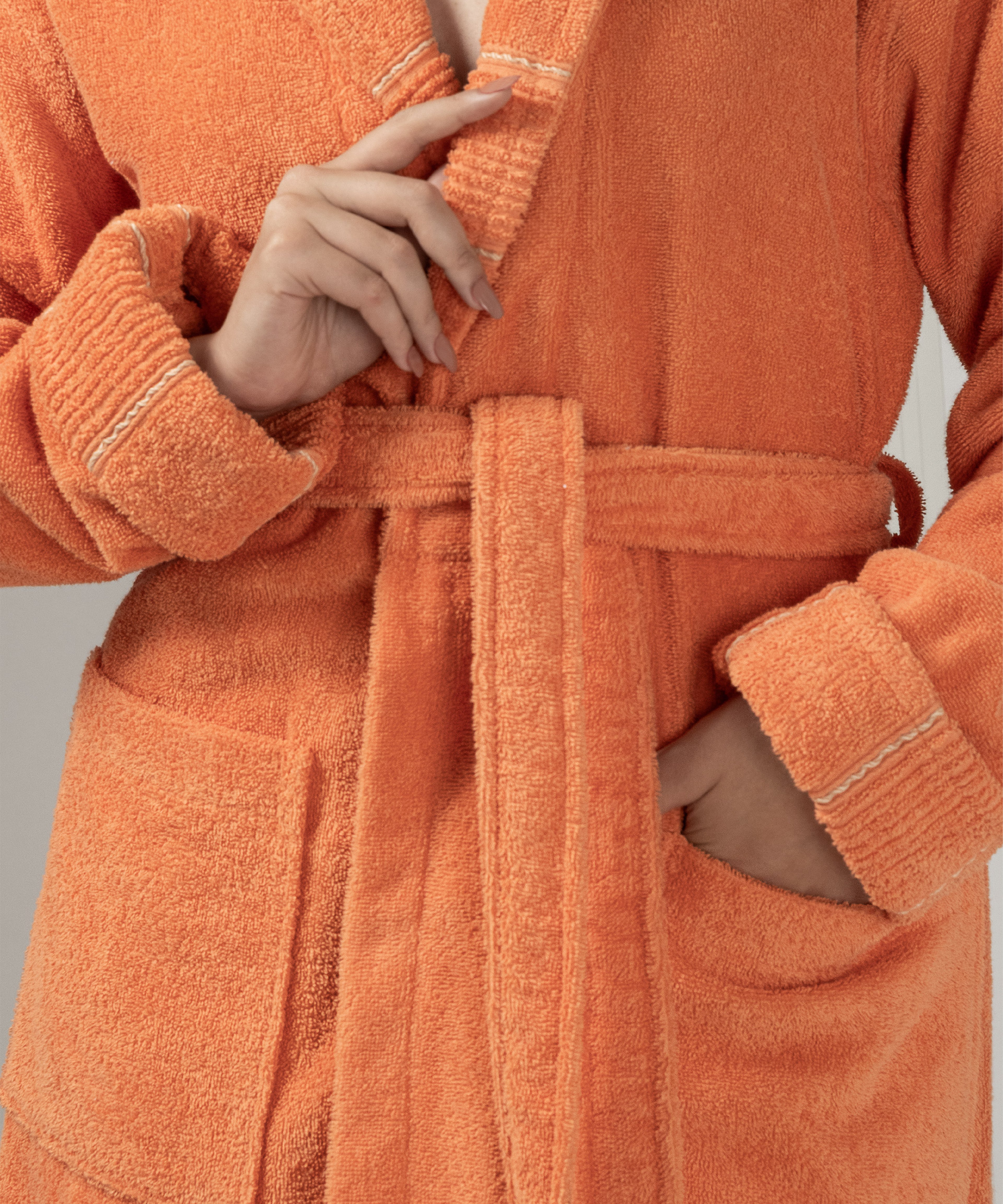 Carmine - Unisex Bathrobe Desert