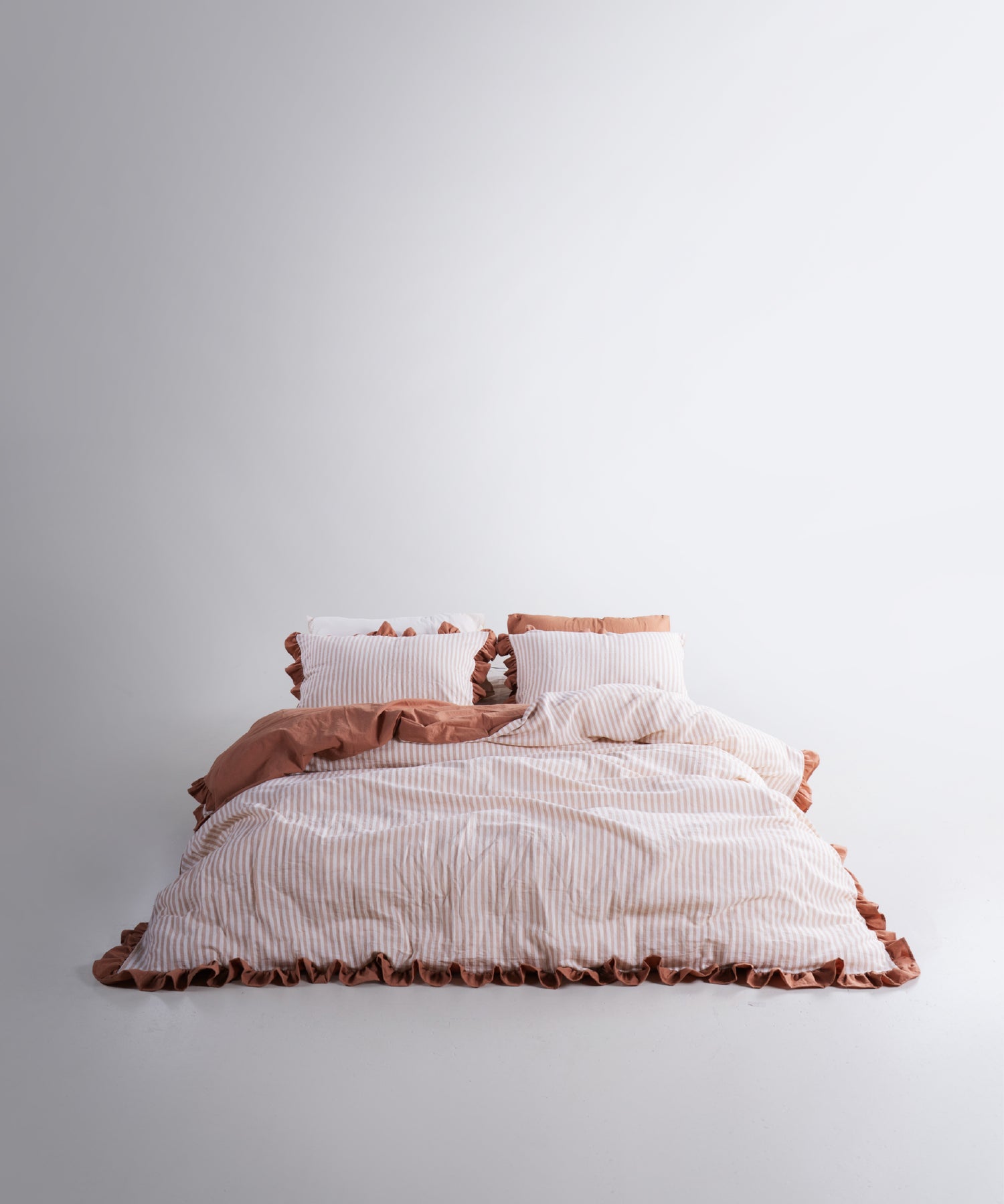 Garmentwashed Marrakesh 100% Soft Cotton Duvet Cover Set - Commencer