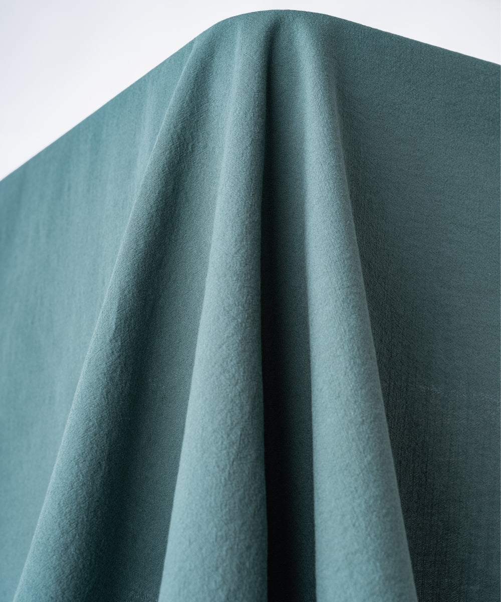Essualte Stonewashed 100% Cotton Tablecloth - Dark Green