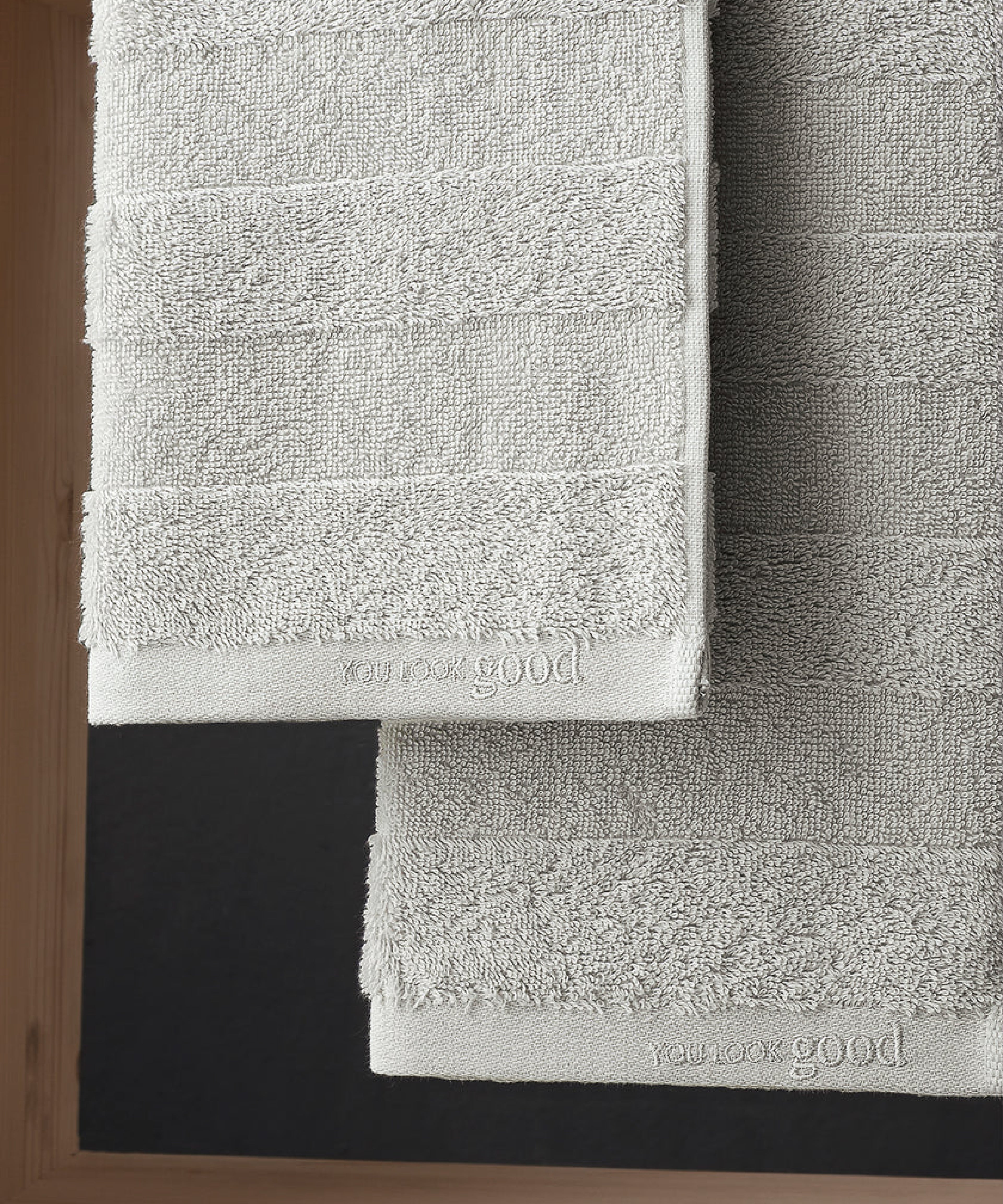 Mons - 50x90cm 1 Towel + 70x140cm 1 Towel Stone