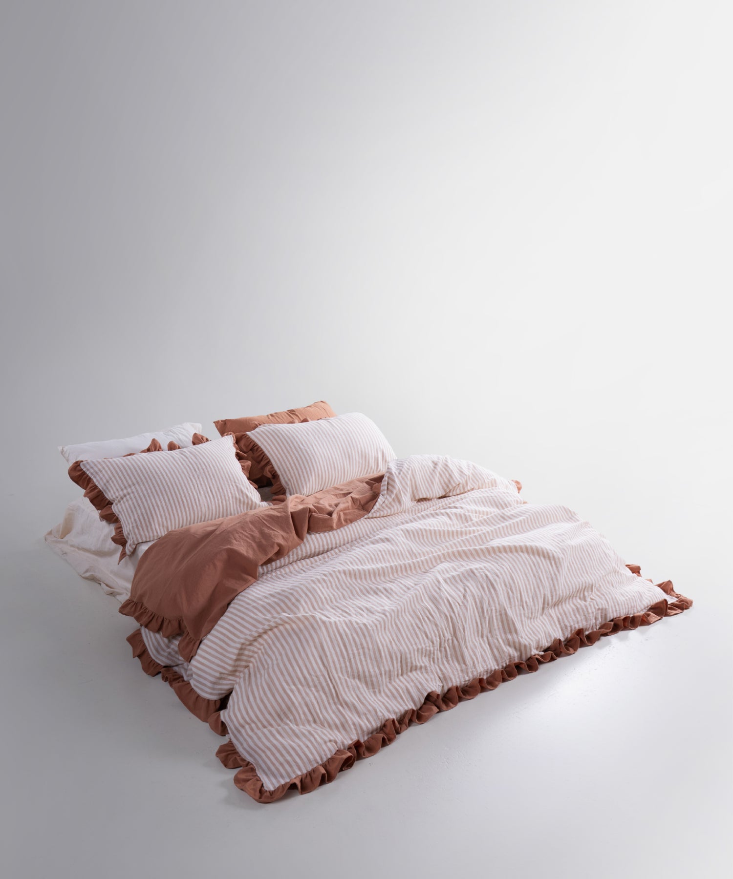 Garmentwashed Marrakesh 100% Soft Cotton Duvet Cover Set - Commencer