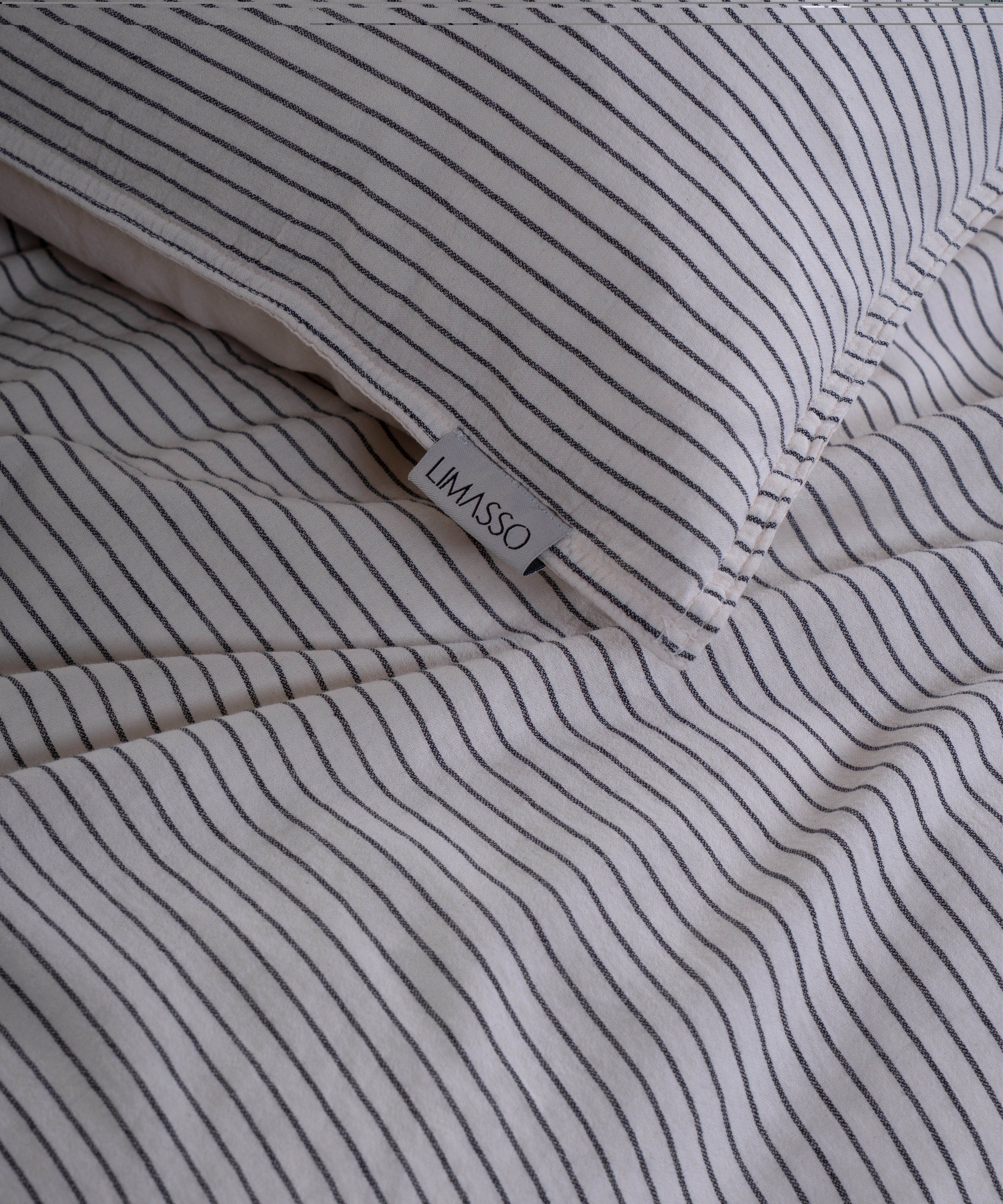 Garmenwashed Melodie White 100% Cotton Duvet Cover Set