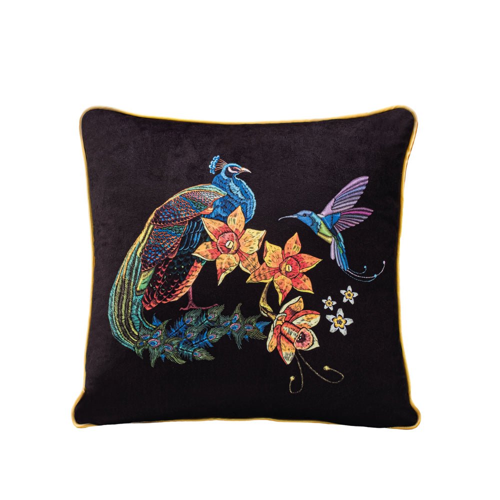 Peacock Collection - Velvet 43x43 Cushion