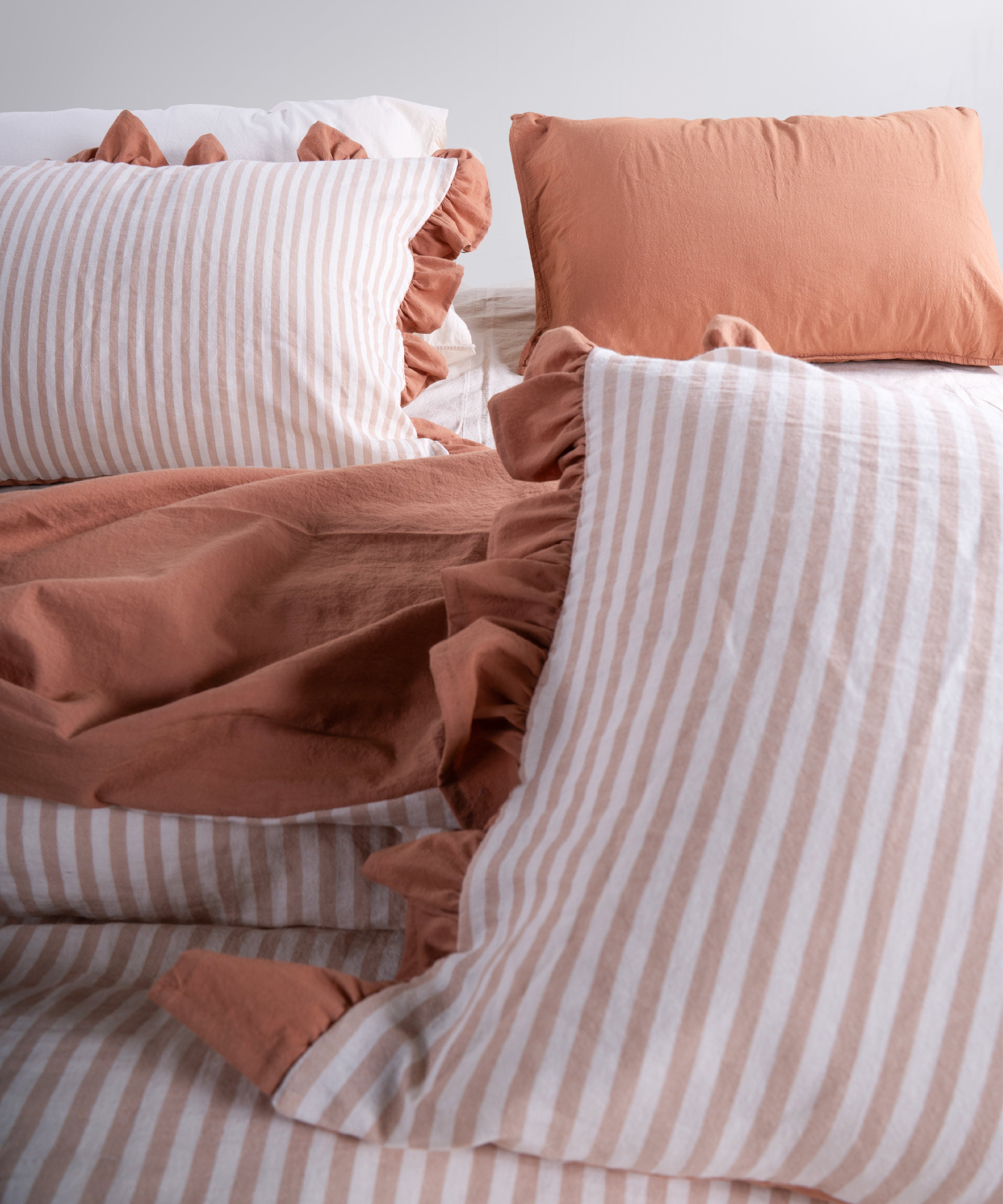 Garmentwashed Marrakesh 100% Soft Cotton Duvet Cover Set - Commencer