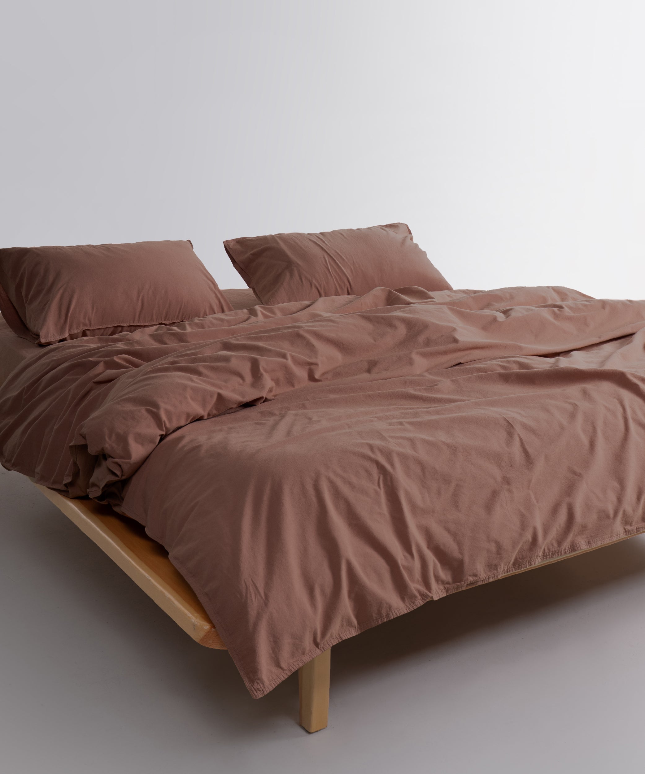 100% pure cotton duvet cover set with a relaxed finish that feels beautifully soft from the first night.