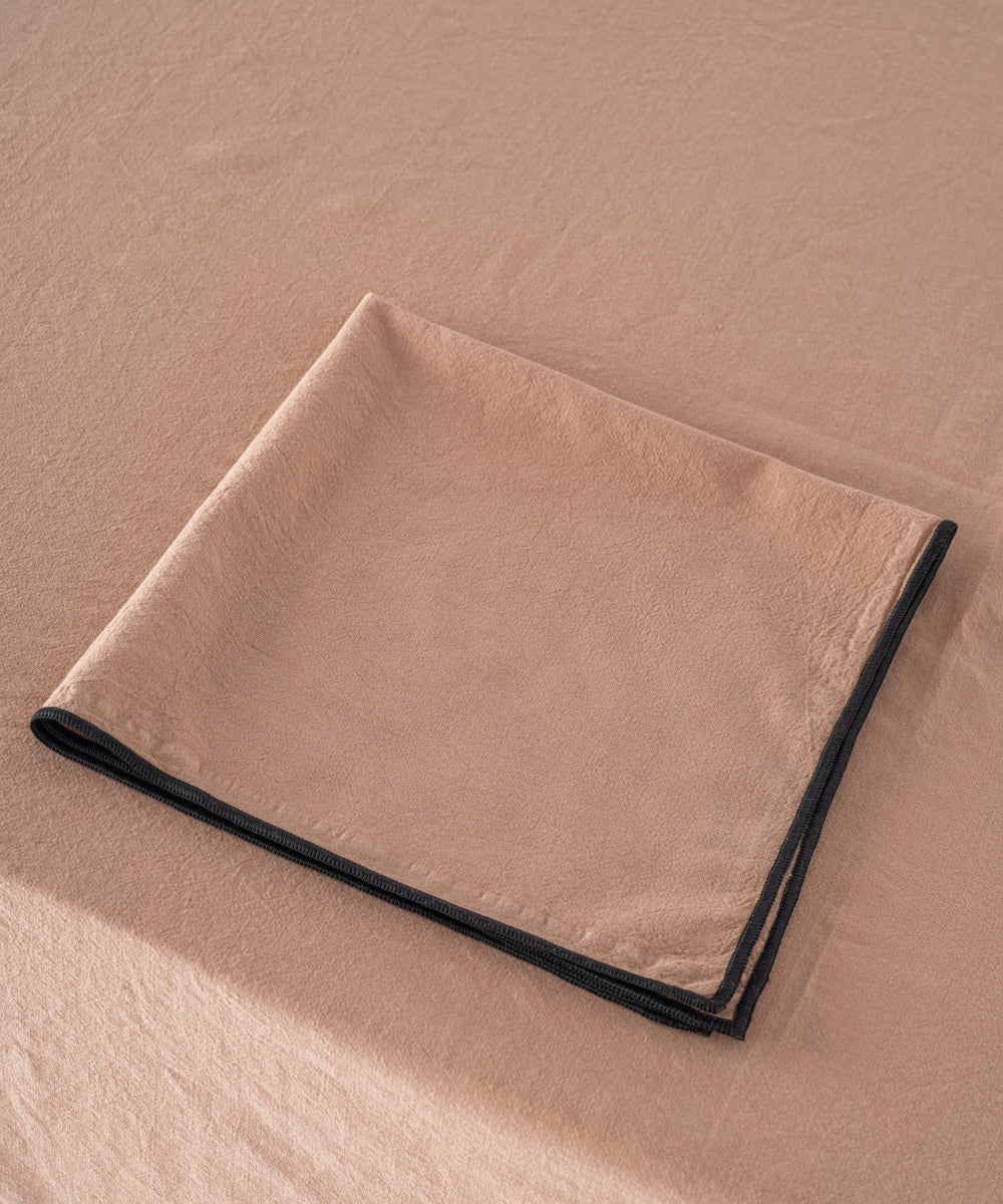 Essualte Stonewashed 100% Cotton Napkin - Wood Smoke