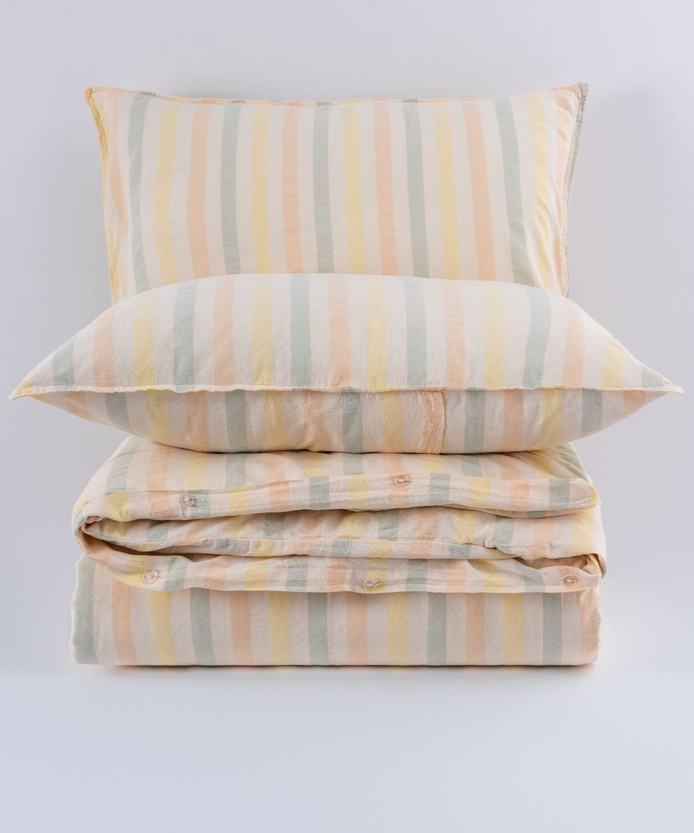 Garmenwashed Summer 100% Cotton Duvet Cover Set