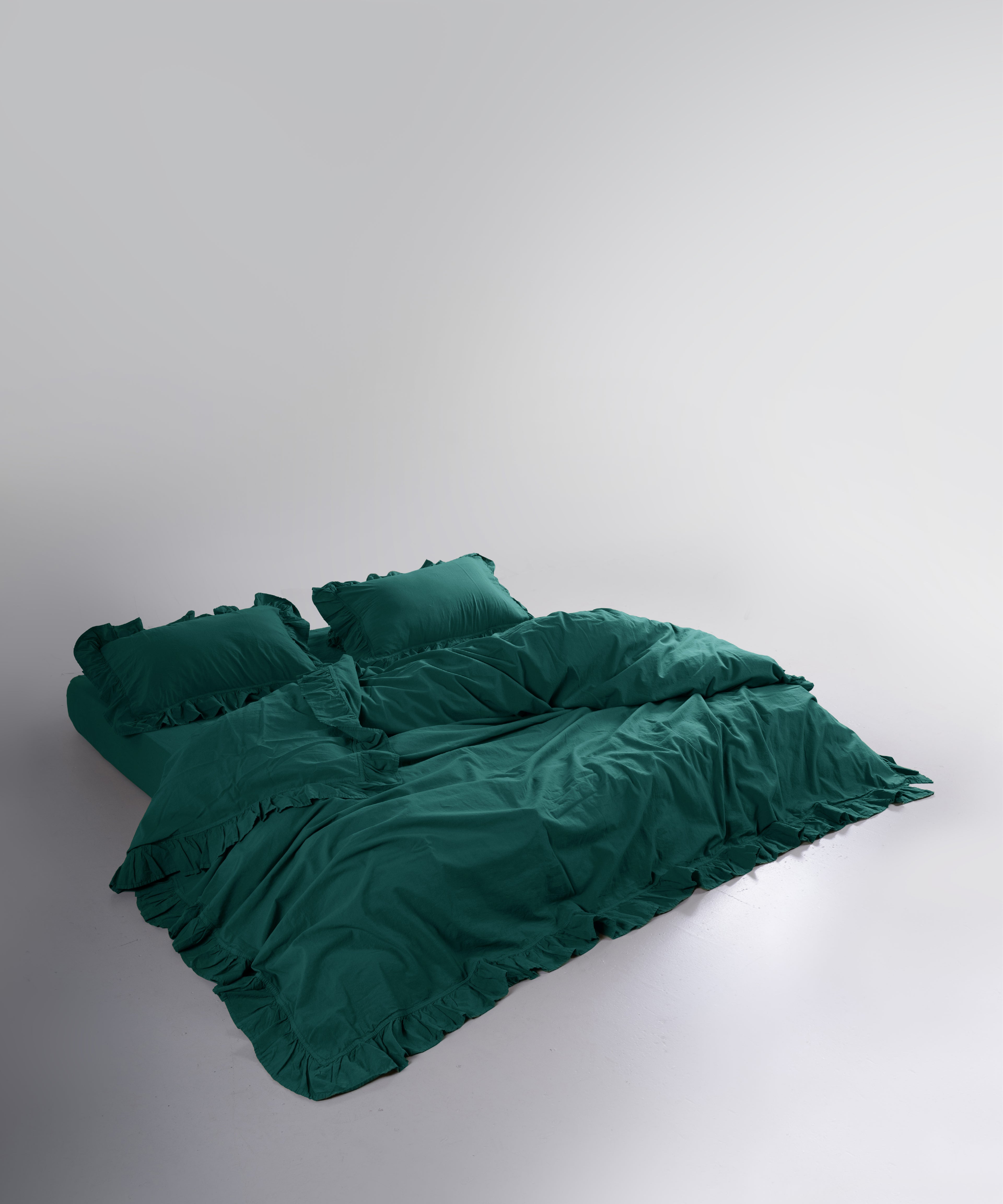Stonewash Exclusive 100% Soft Cotton Pillowcase Dark Green