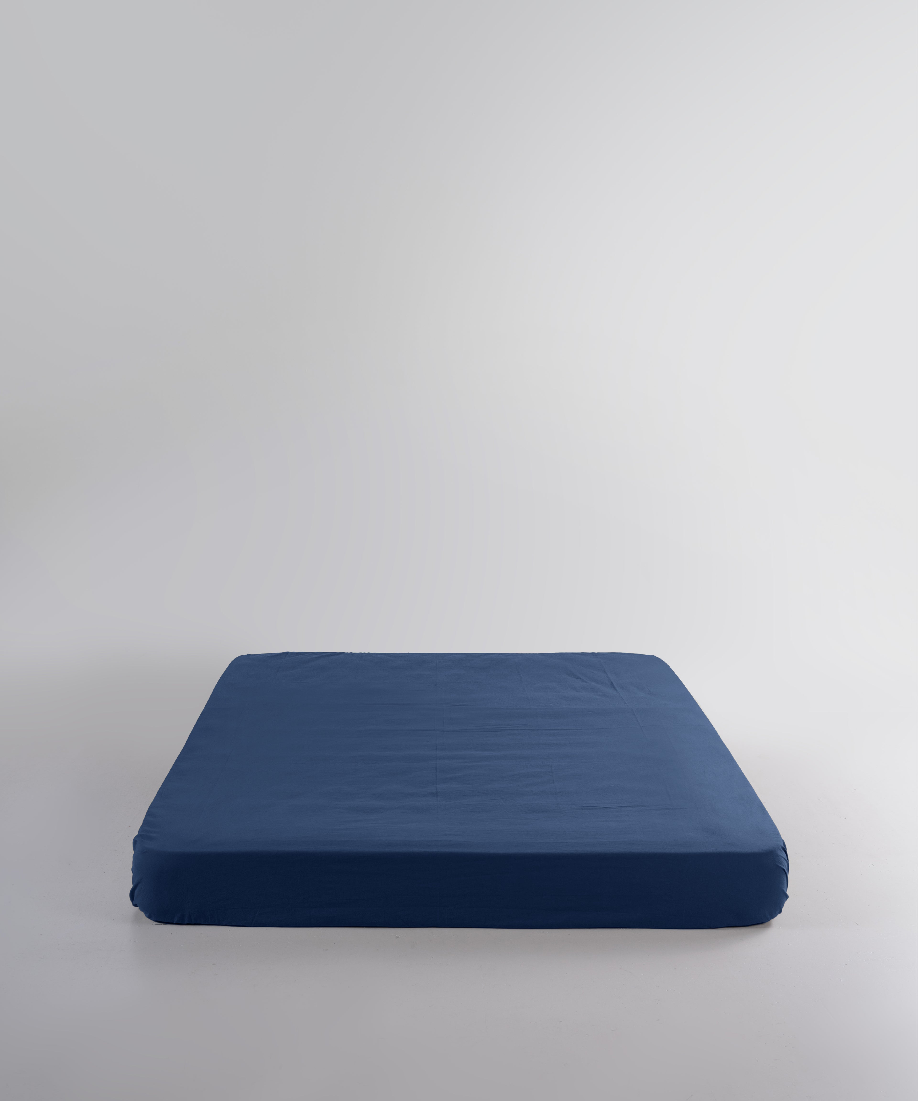 Stonewash 100% Soft Cotton Exclusive Fitted Sheet Set Dress Blue