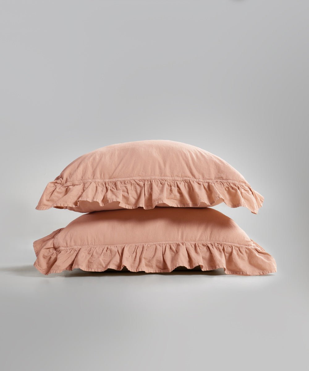 Stonewash Exclusive 100% Soft Cotton Pillowcase Cameo Brown