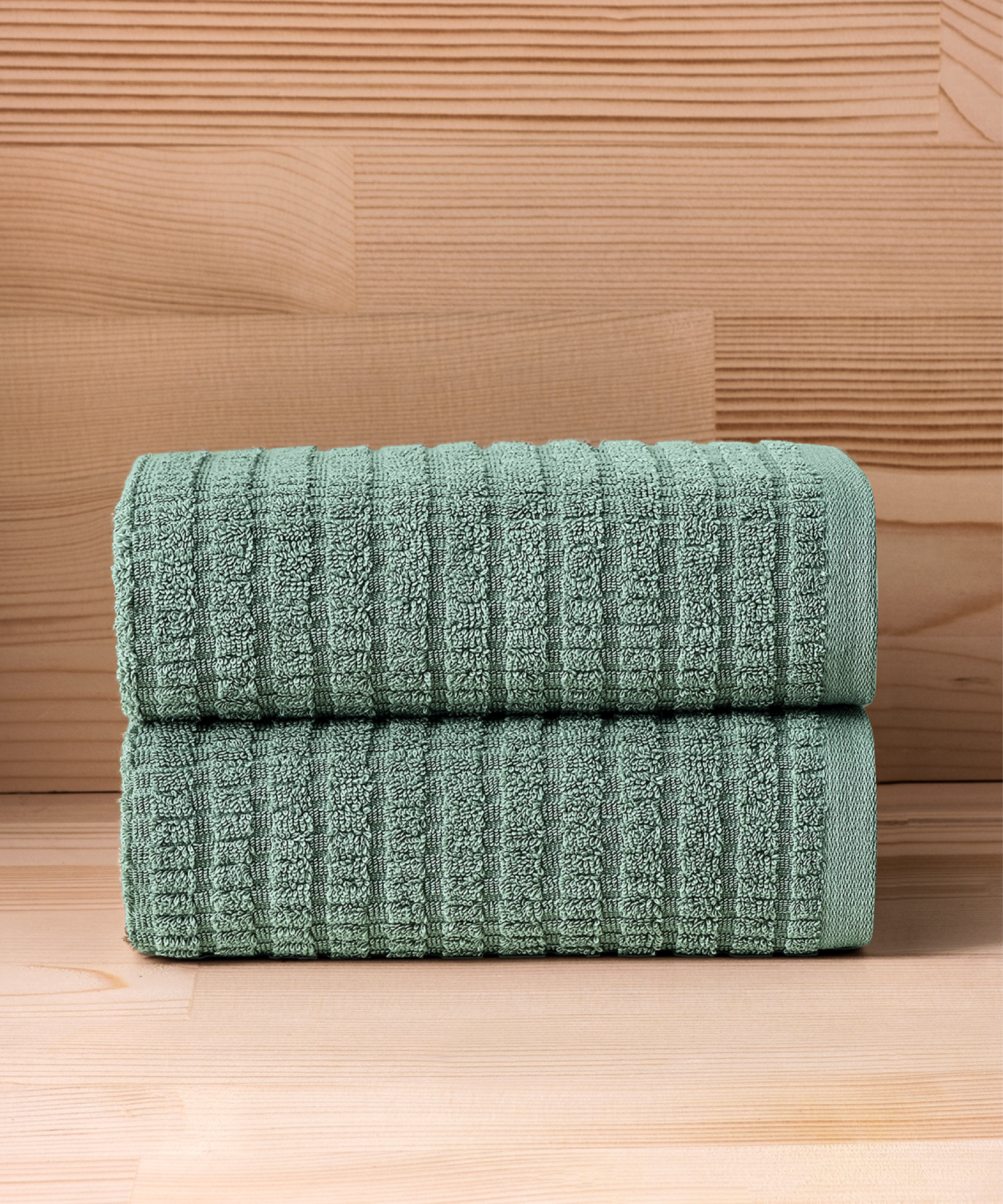 Penta - 50x90cm Set of 2 Towels Green