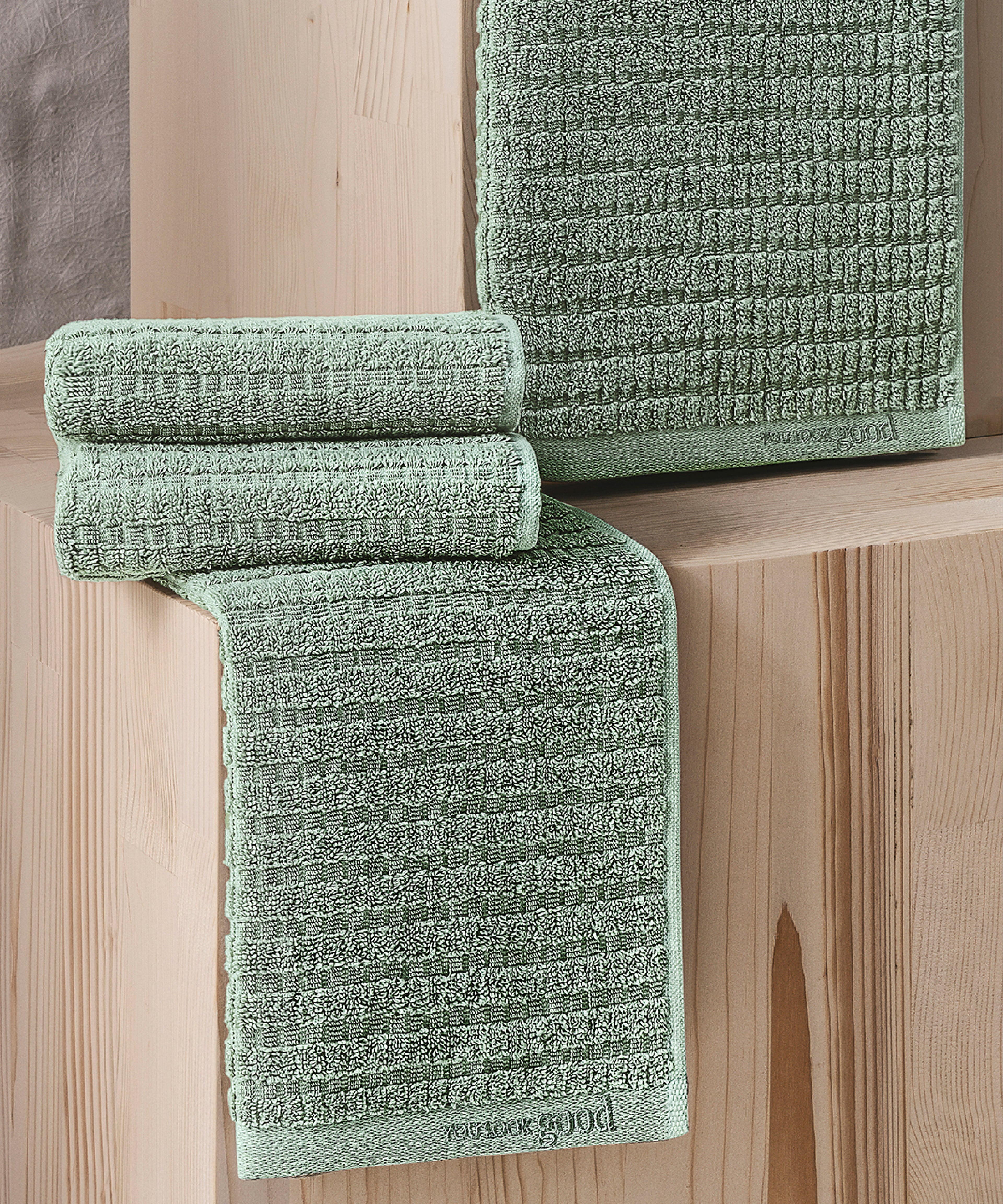 Penta - 50x90cm 1 Towel + 70x140cm 1 Towel Green
