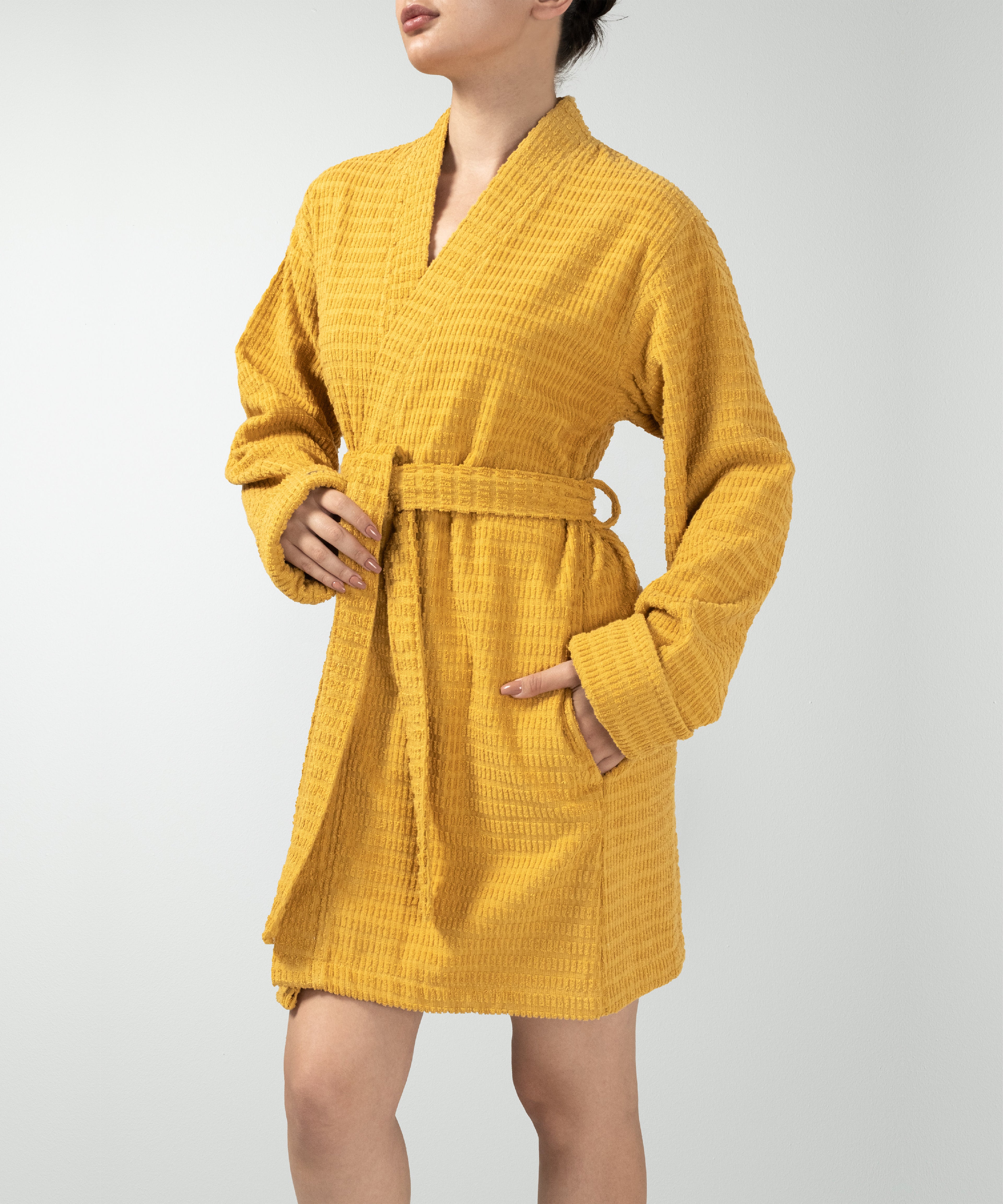 Penta - Unisex Bathrobe Mustard