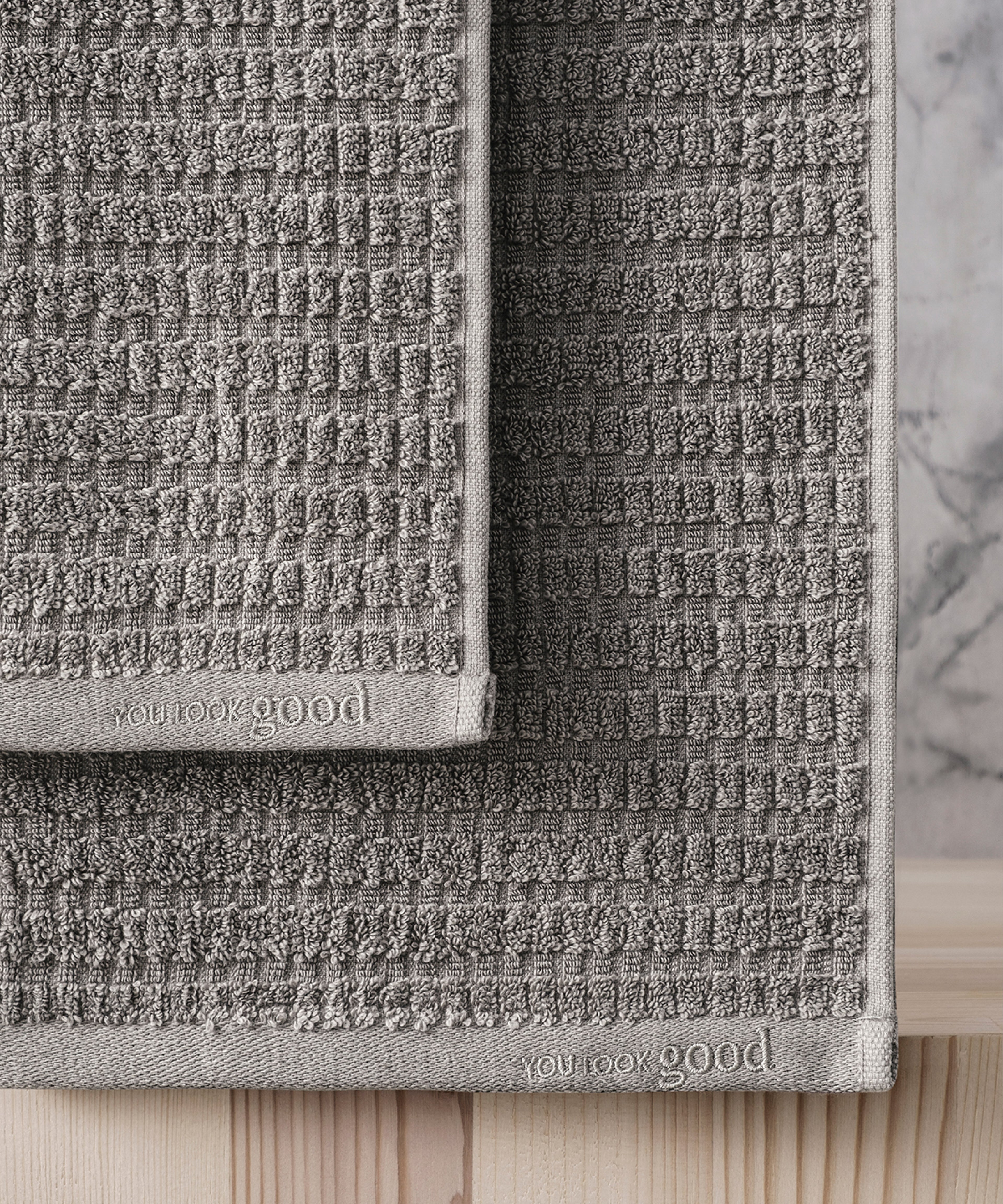 Penta - 50x90cm 1 Towel + 70x140cm 1 Towel Grey