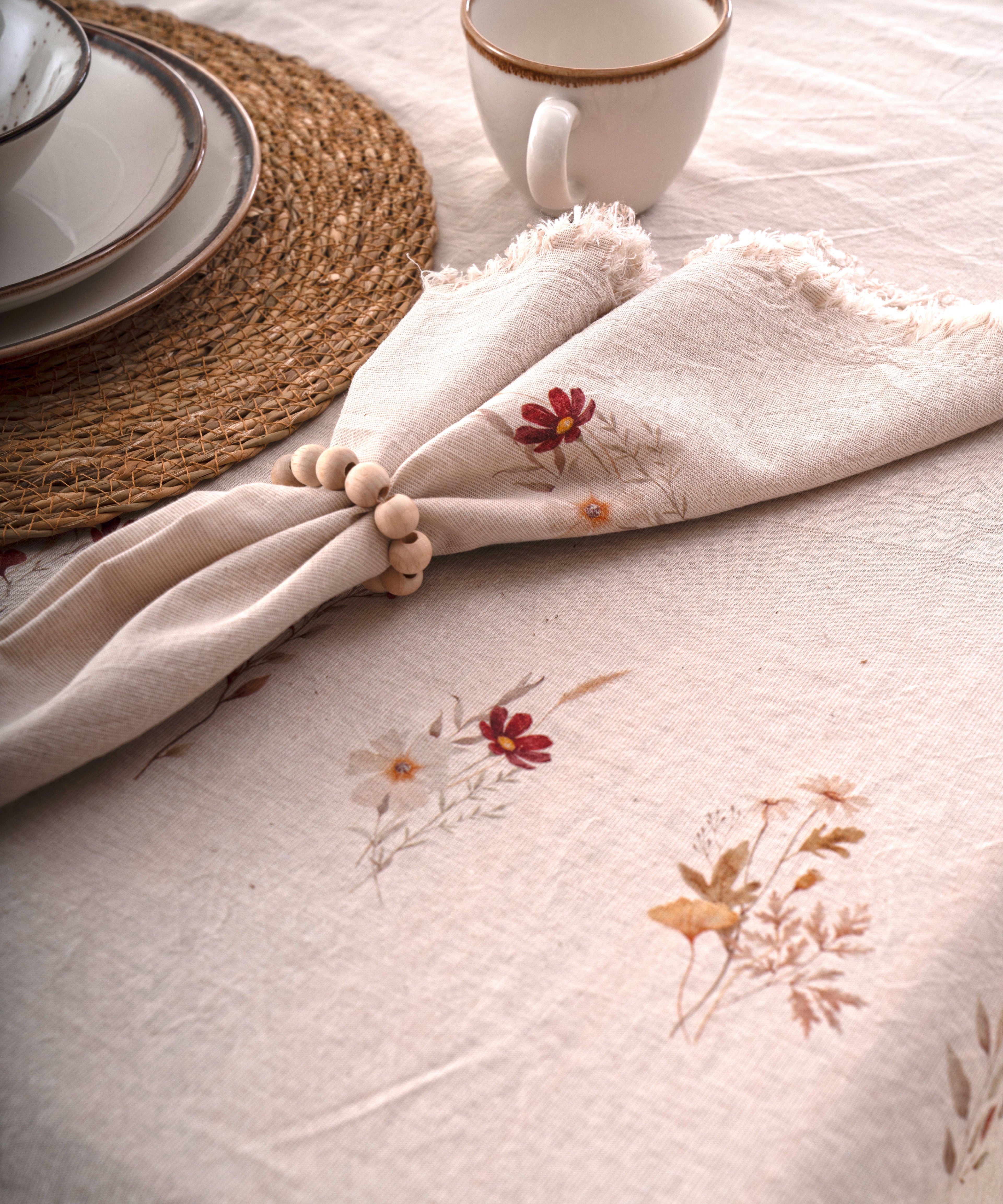 Brise Printanière 100% Cotton Garment Wash Napkin 4 pcs - 45X45cm