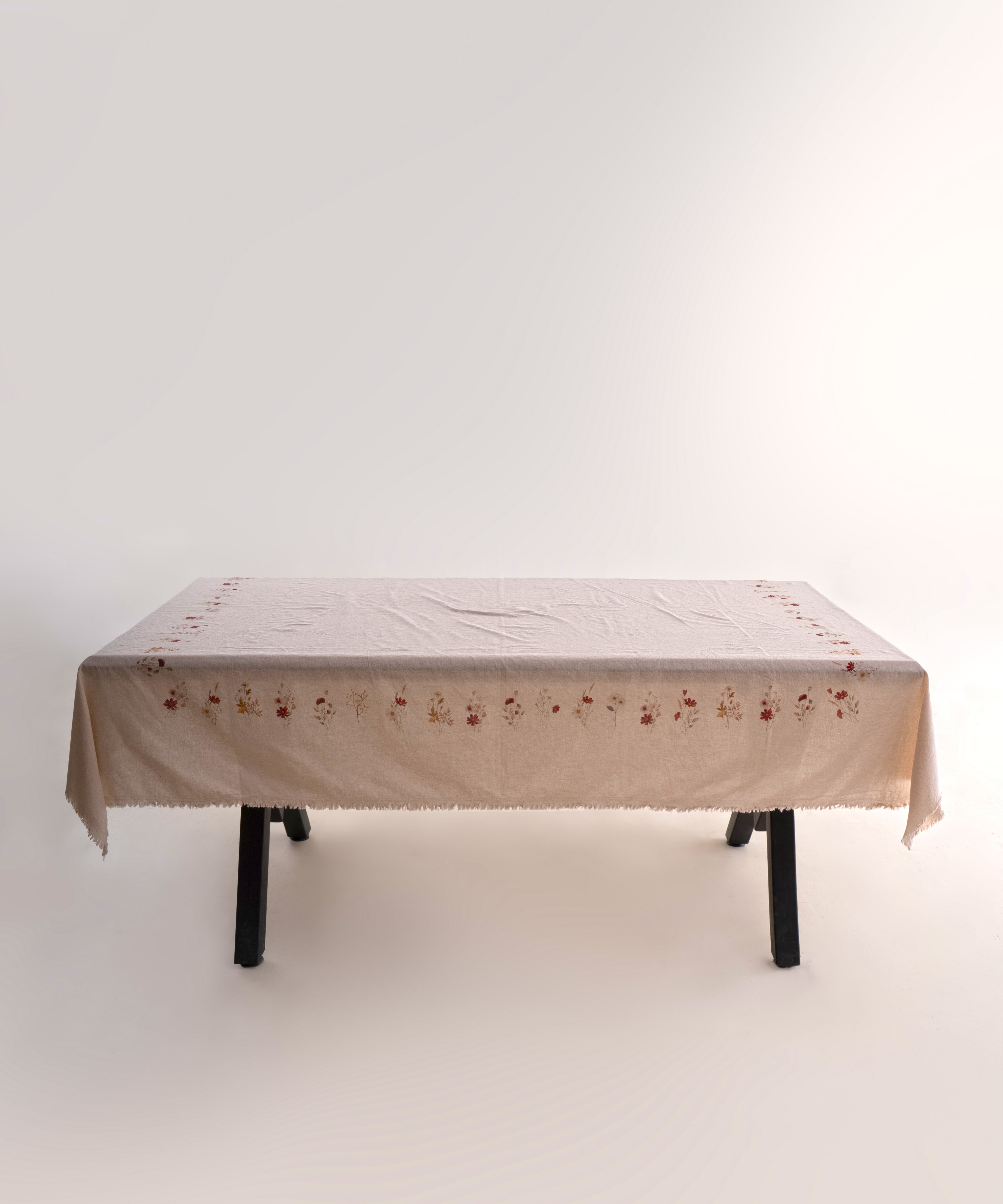 Brise Printanière %100 Cotton Garment Wash Tablecloth - 140X200cm