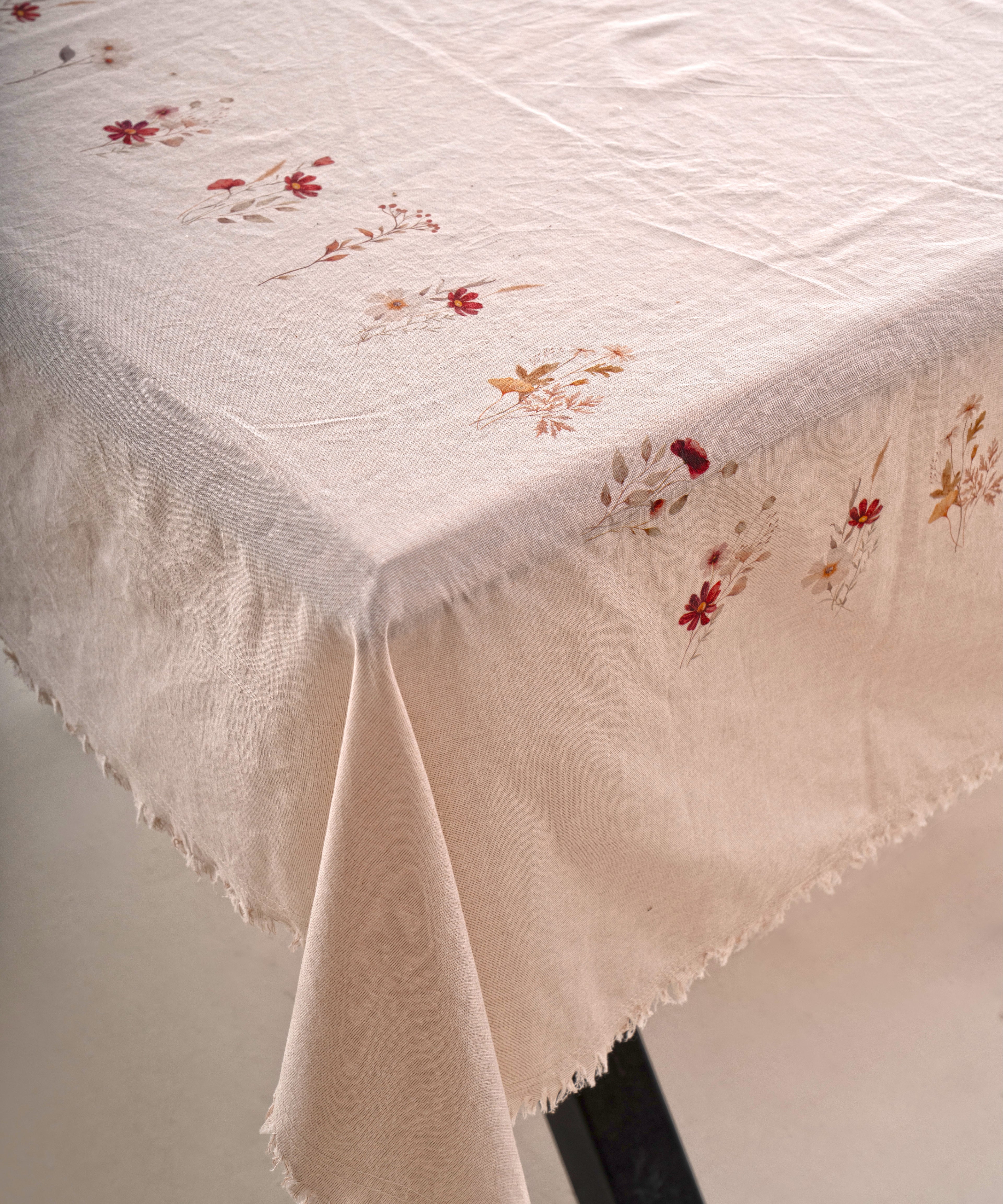 Brise Printanière %100 Cotton Garment Wash Tablecloth - 140X200cm
