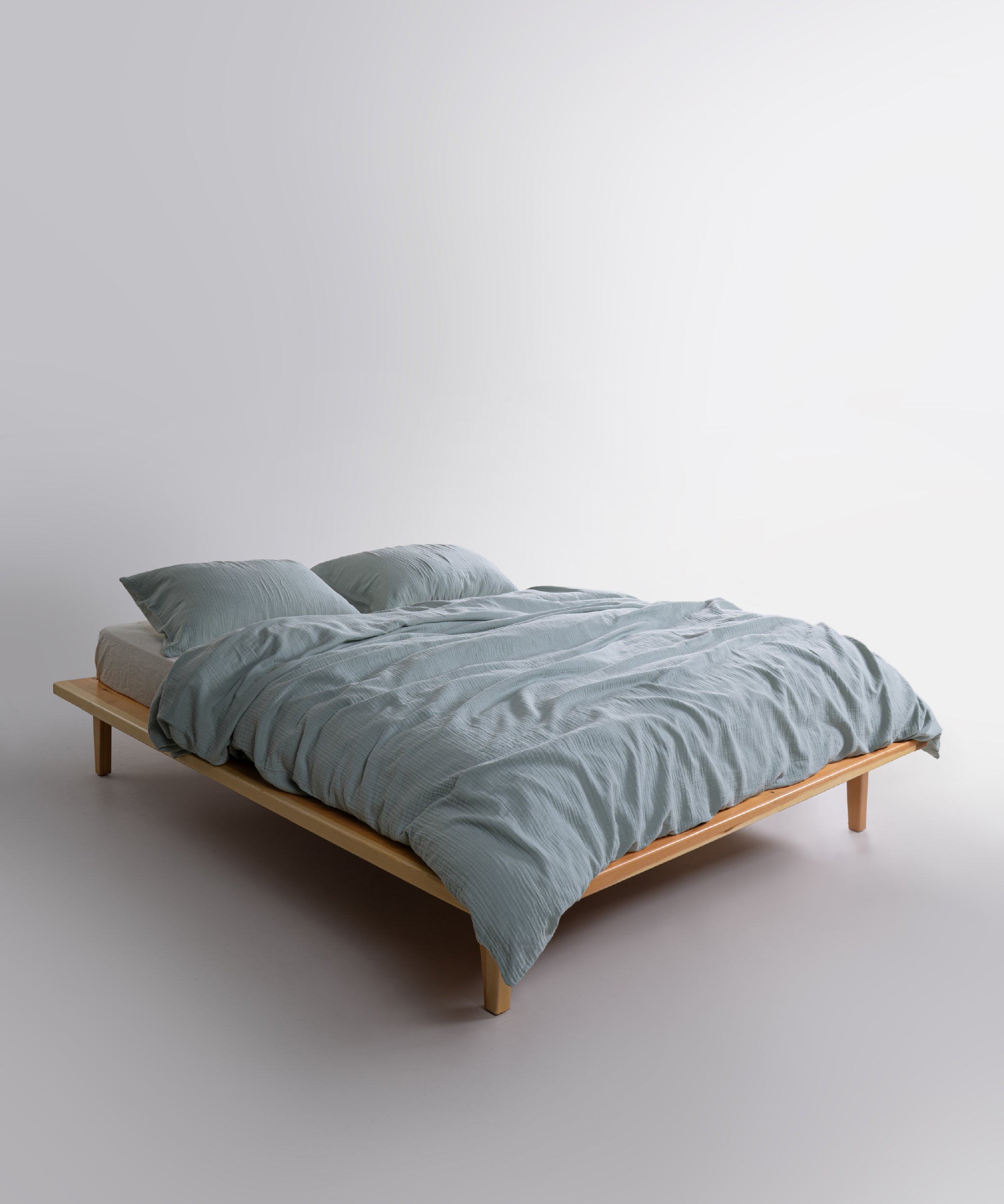 Cloud 100% Natural Cotton Gauze-Muslin Duvet Cover Set Ocean