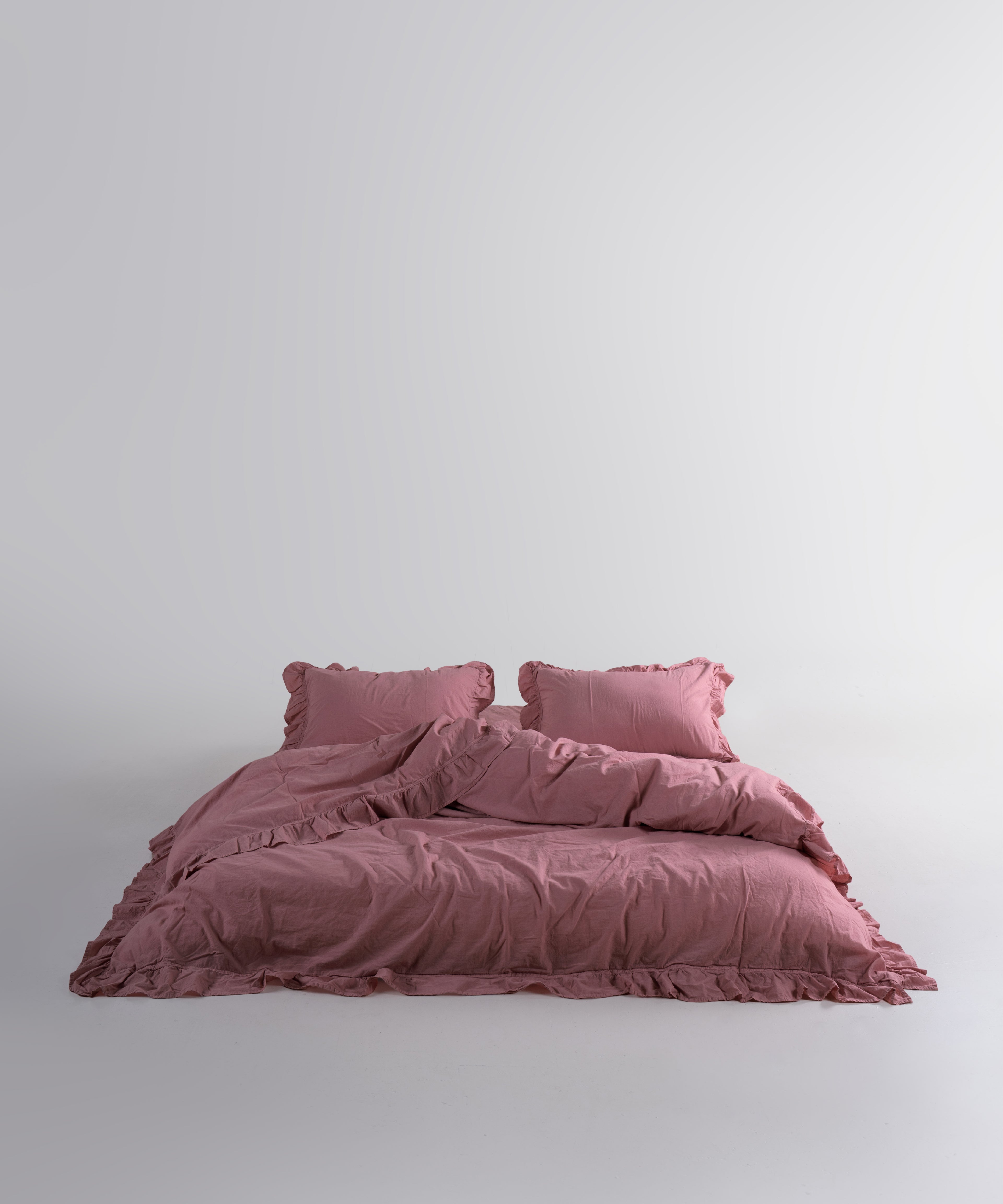 Stonewash Exclusive 100% Soft Cotton Pillowcase Old Rose