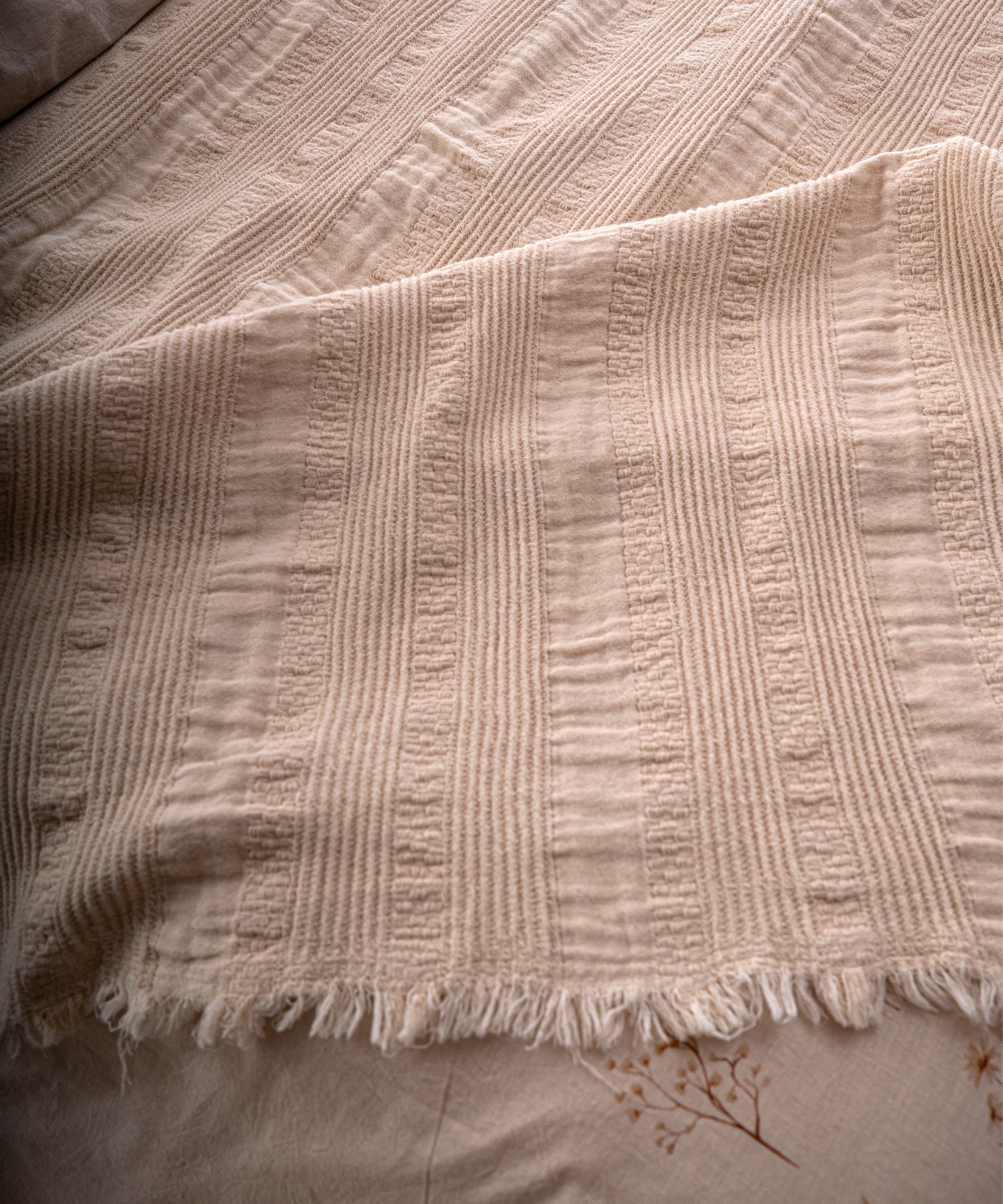 Brise Printanière 100% Cotton Garmentwash Throw