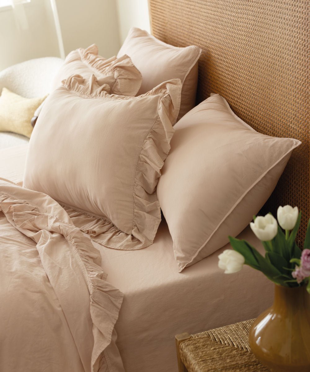 Stonewashed Exclusive 100% Soft Cotton Ruffled Duvet Pristine