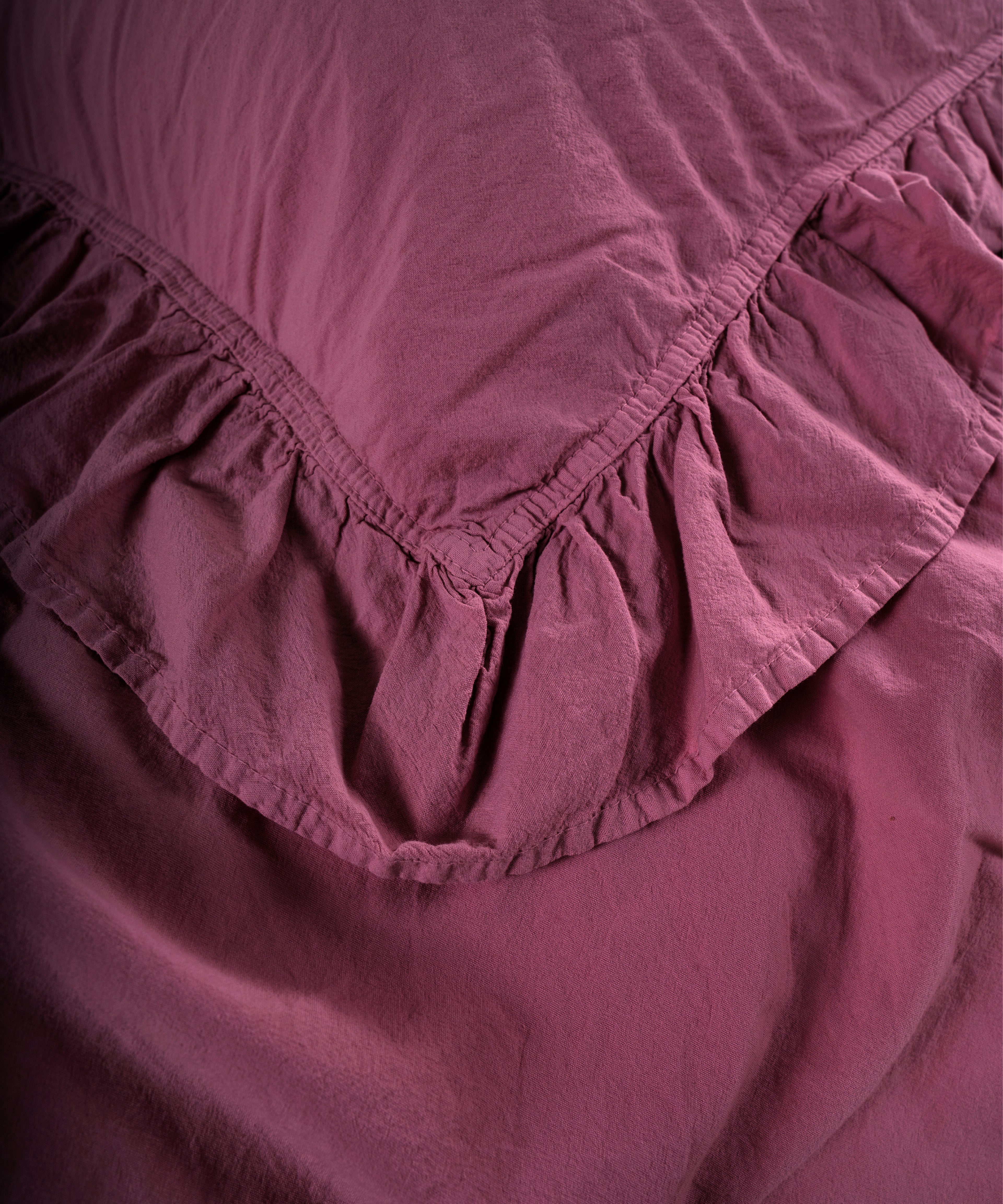 Stonewash Exclusive 100% Soft Cotton Pillowcase Raspberry