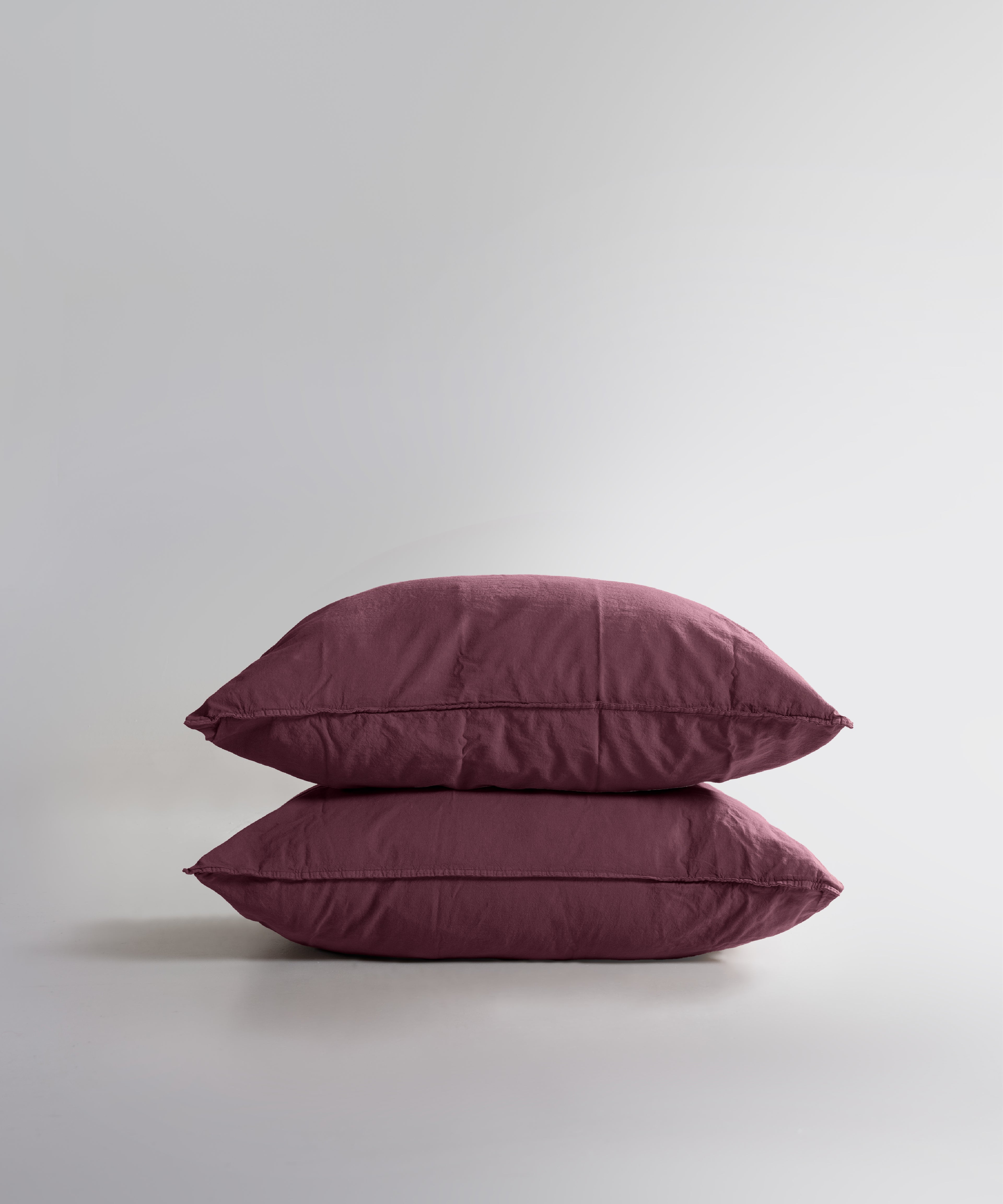 Stonewash 100% Soft Cotton Fitted Sheet Set Raspberry