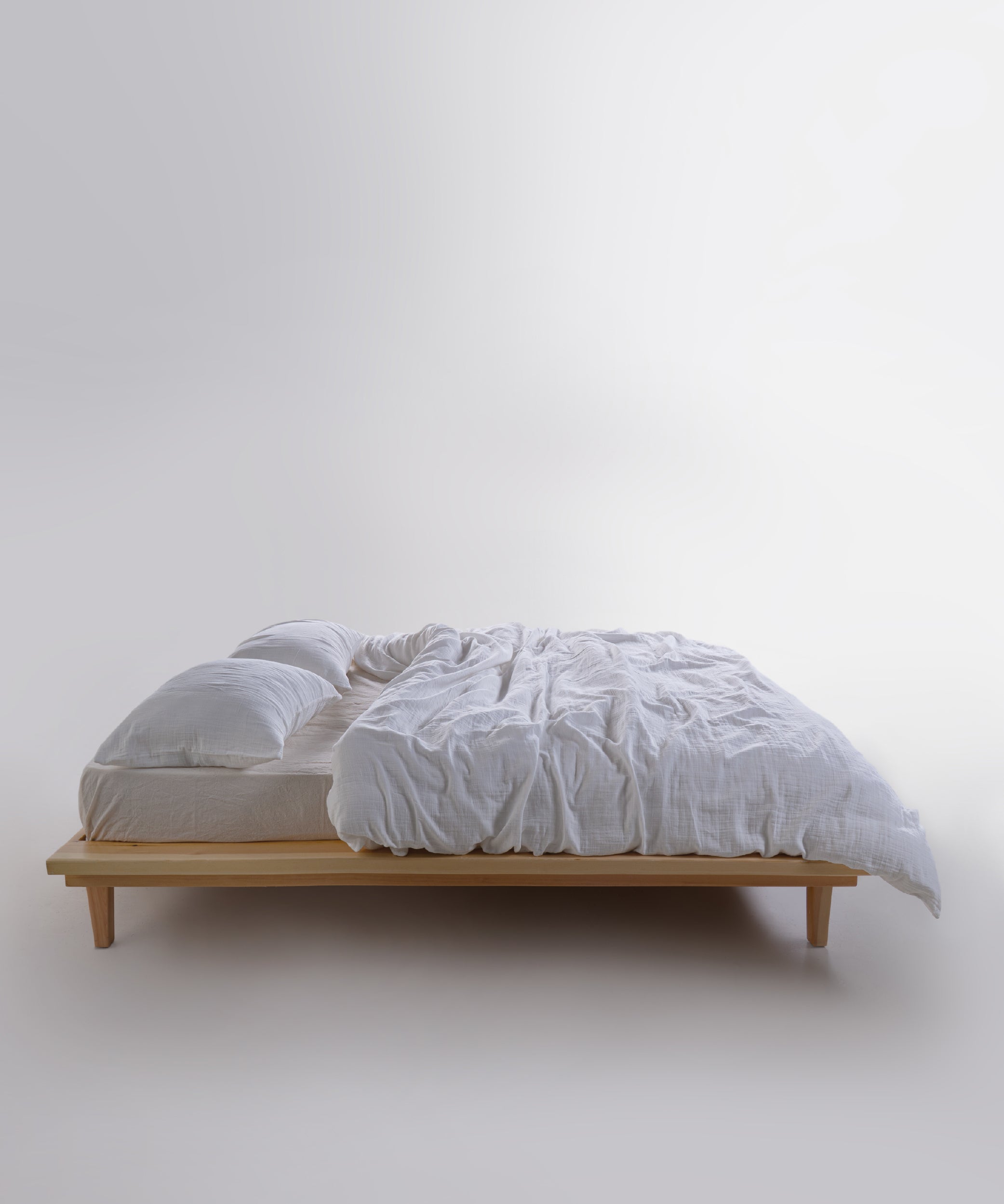 Cloud 100% Natural Cotton Gauze-Muslin Duvet Cover Set Snow White