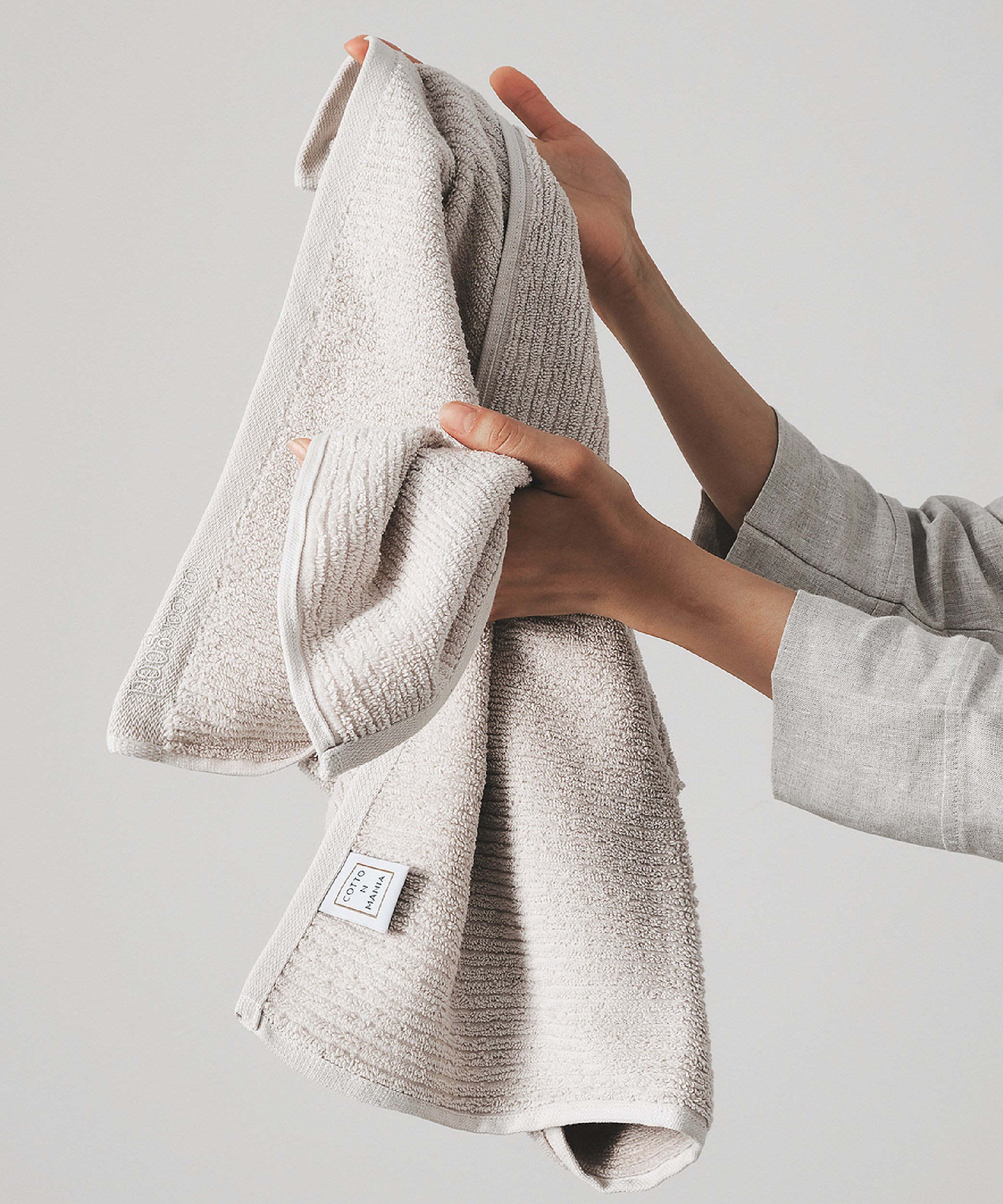 Pana - 50x90cm Set of 2 Towels Stone