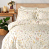 Midnight 100% Cotton Sateen Duvet Cover Set - Cream