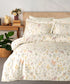 %100 Cotton Saten Midnight Cream Duvet Cover Set