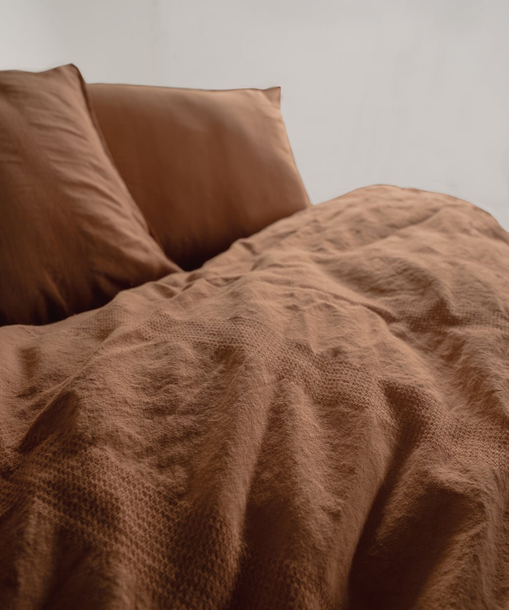 Stonewash 100% Soft Cotton Duvet Cover Set Cassandra - Commencer