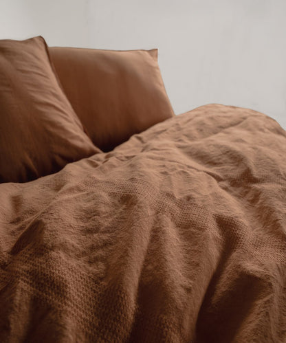 Stonewash 100% Soft Cotton Duvet Cover Set Cassandra - Commencer