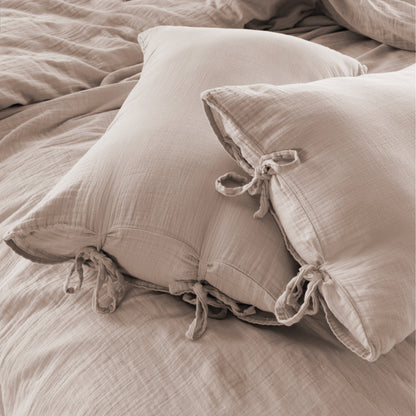 Esse 100% Natural Cotton Gauze-Muslin Duvet Cover Set Oxfordtan