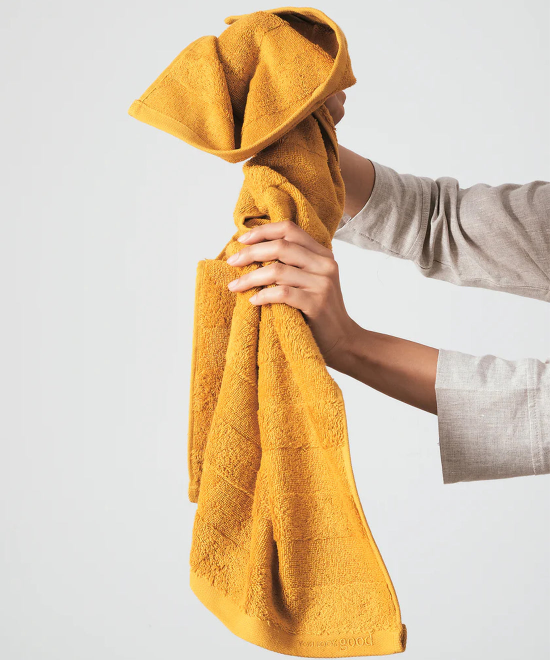 Mons - 50x90cm Set of 2 Towels Mustard