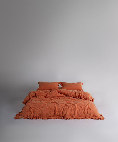 Esse Exclusive 100% Soft Cotton Gauze/Muslin Pillowcase Mecca Orange