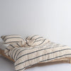 Garmentwashed Tallinn 100% Soft Cotton Striped Duvet Cover Set