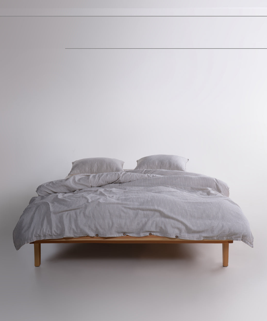 Garmenwashed Melodie White 100% Cotton Duvet Cover Set