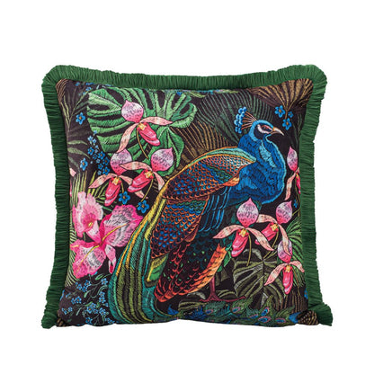 Peacock Collection - Velvet 43x43 Cushion