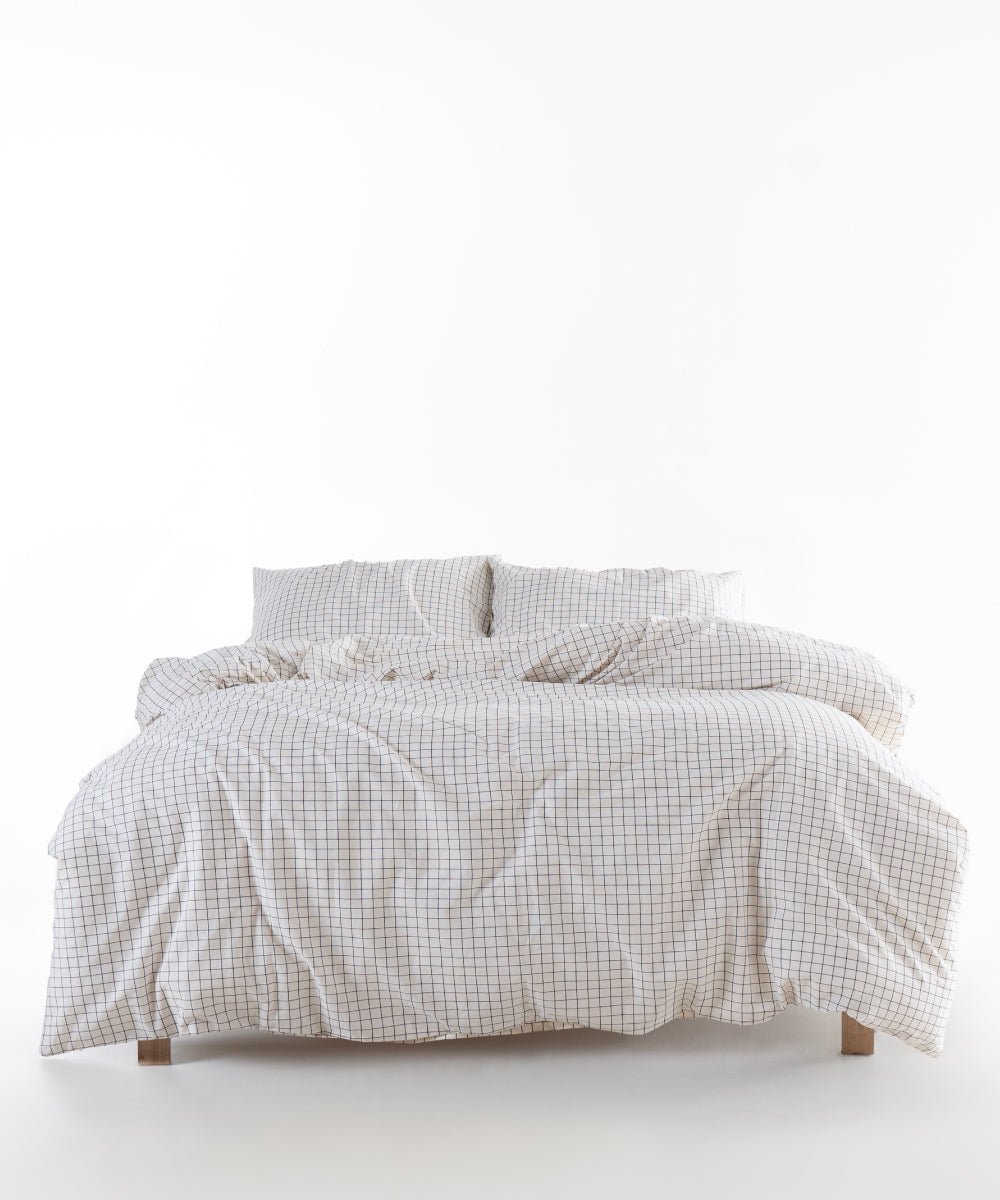 Carreaux 100% Cotton Duvet Cover Set