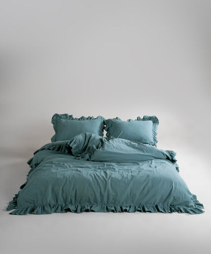 Stonewash Exclusive 100% Soft Cotton Pillowcase Med Blue