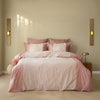 100% Cotton 210 Thread Count Sateen Duvet Cover Set - OldRose/PaleMavue